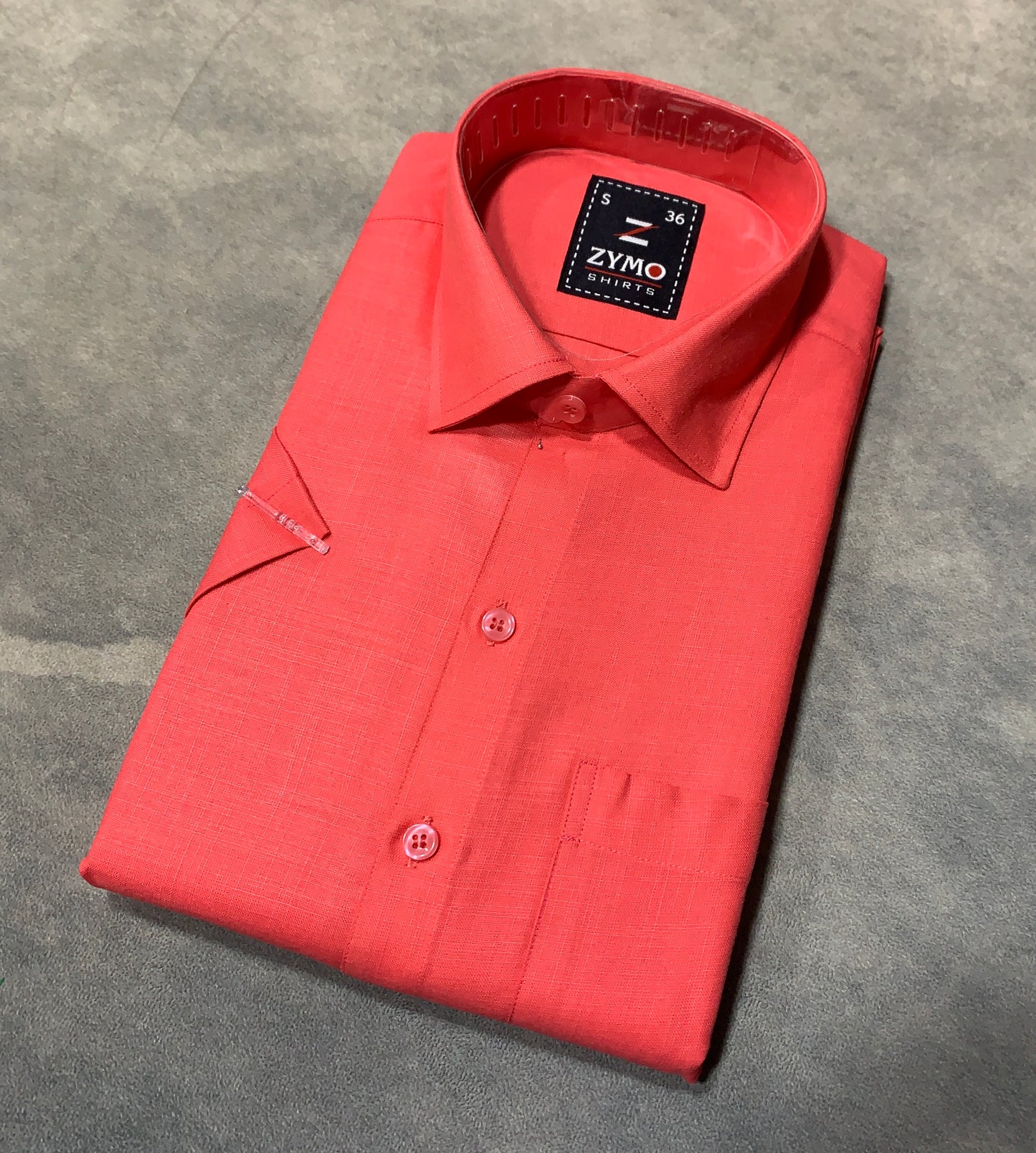 Half Sleeve Peach Colour Shirt