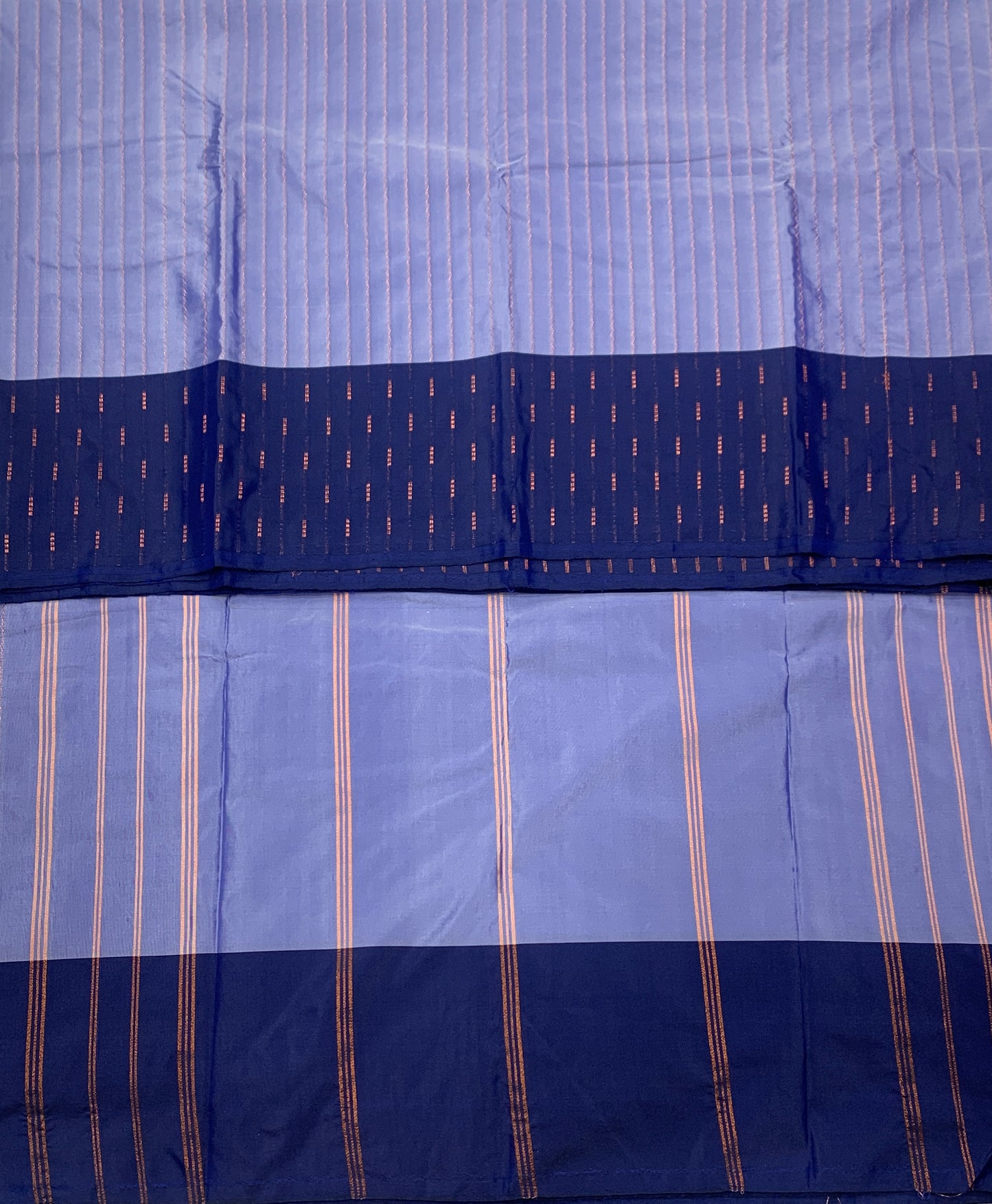 Arani Silk Saree Sliver Blue Colour Navy Blue Border