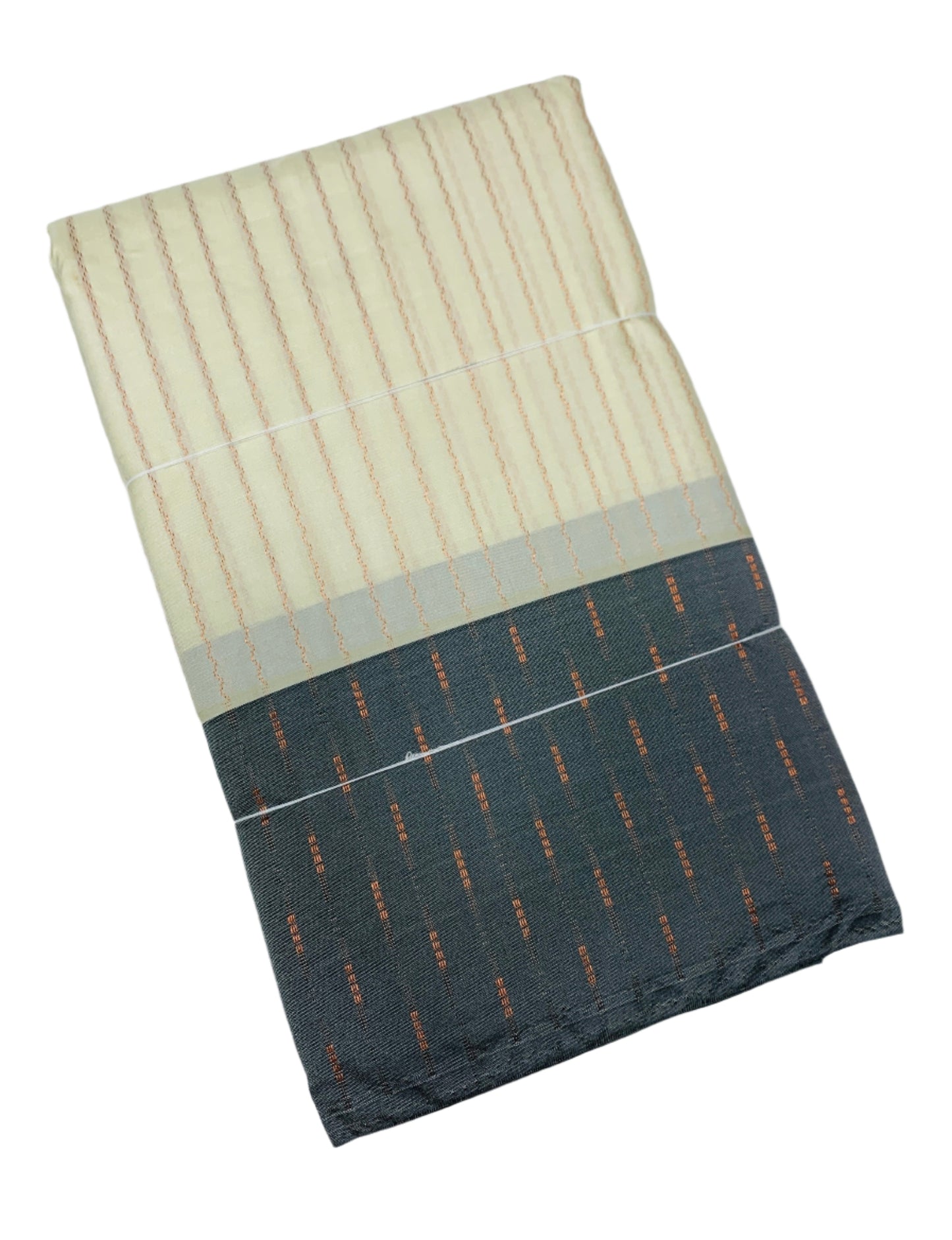 Arani Silk Saree Off White Colour Gray Border
