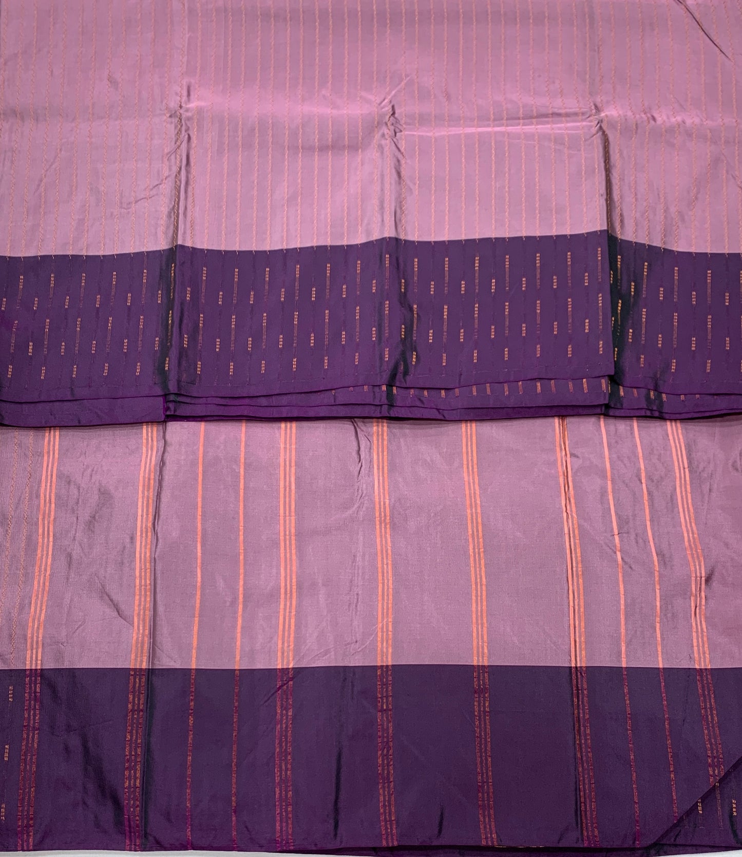 Arani Silk Saree Dark Lavender Colour with Purple Border
