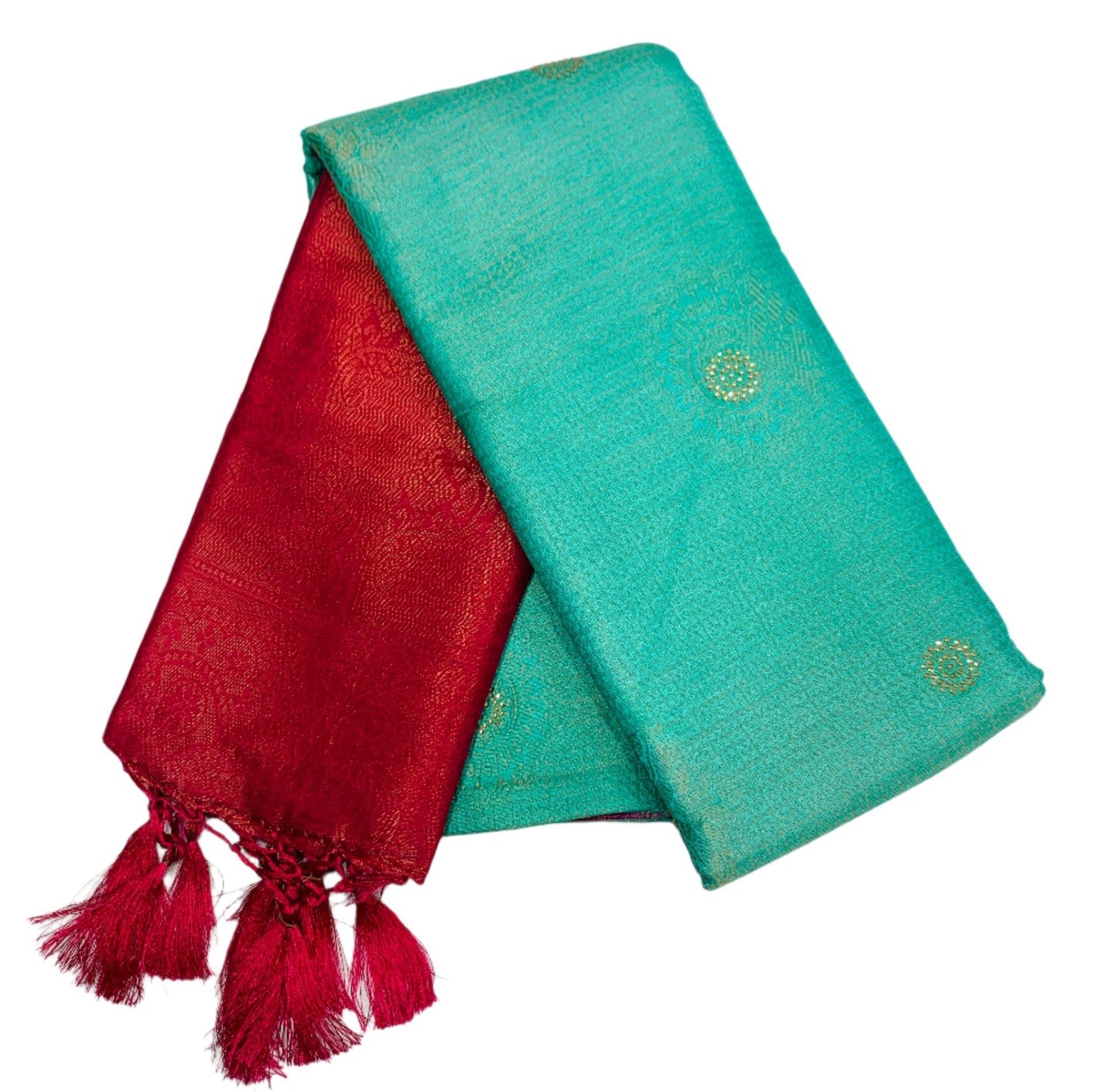 Soft Silk Saree Sapphire Colour with Pink Palllu