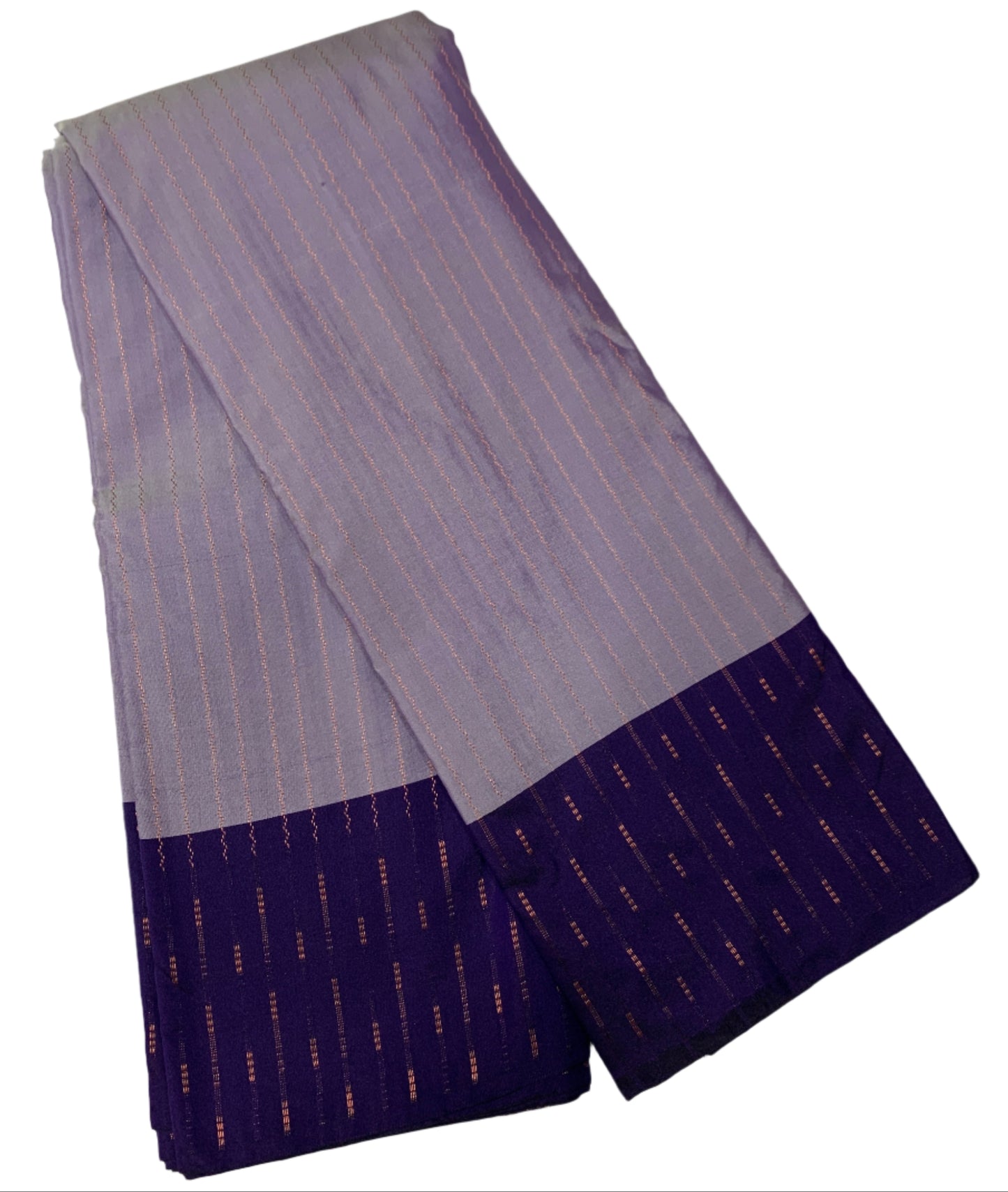Arani Silk Saree Lavender Colour with Violet Border