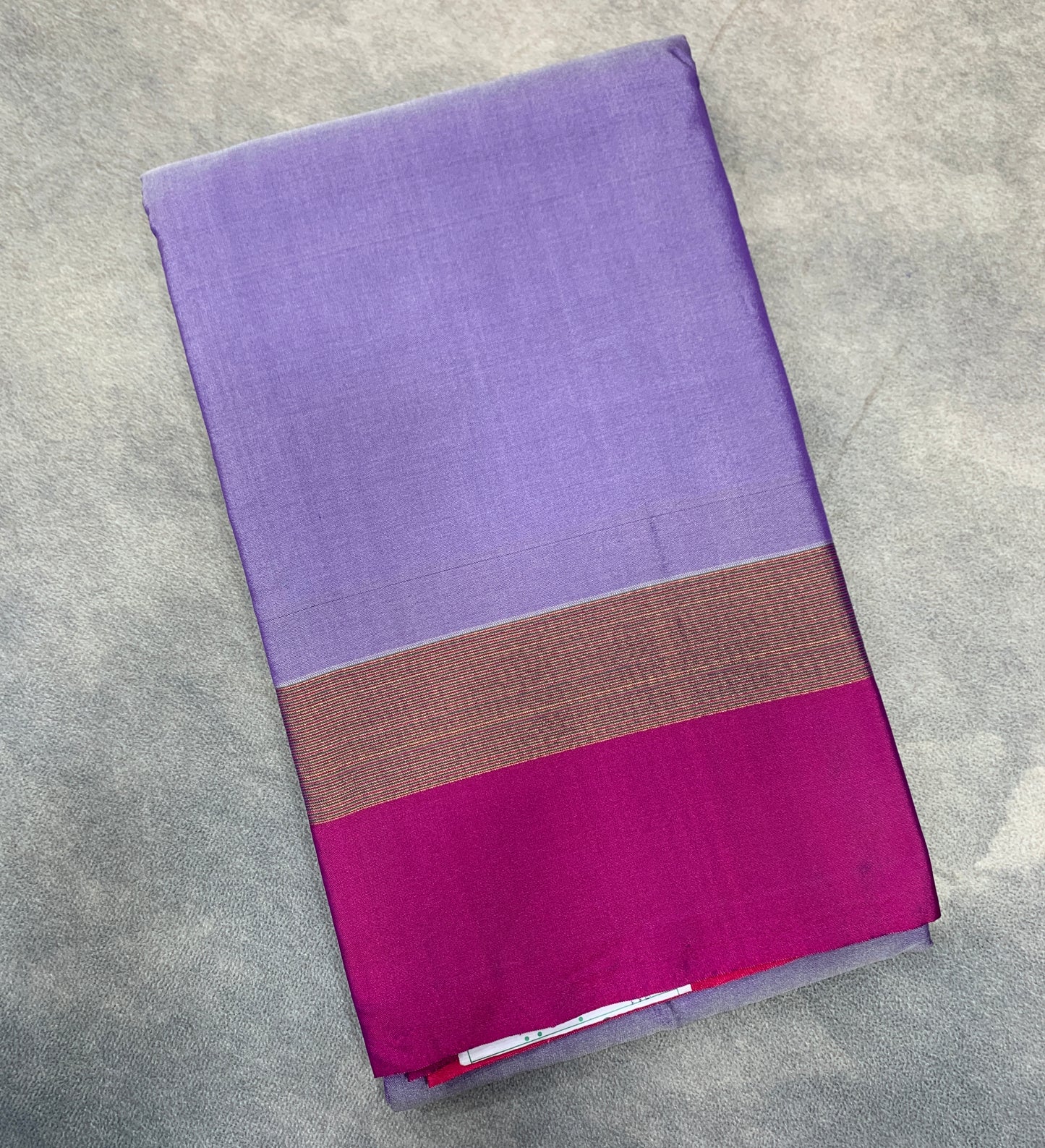 Arani Silk Saree Blue Colour with Pink and Golden Zari Border