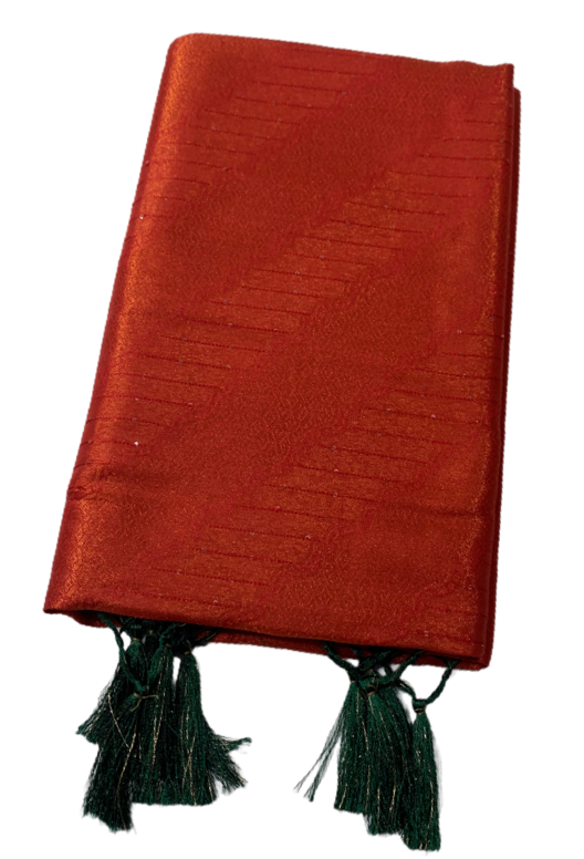 Soft Silk Saree Red Colour with Jamiki Work