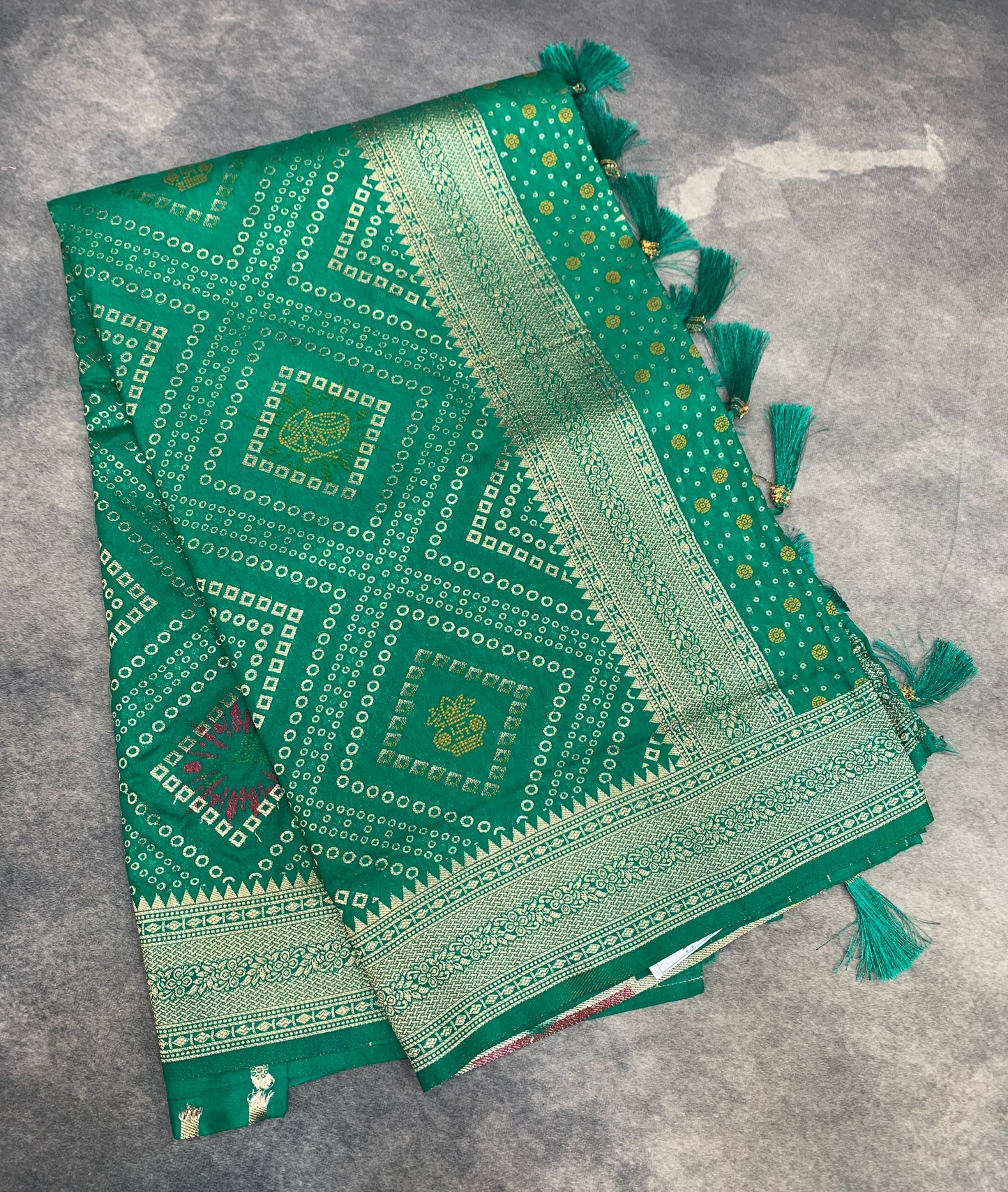 Banaras Soft Silk Saree Light Green Colour with Sliver Colour Floral Design Border