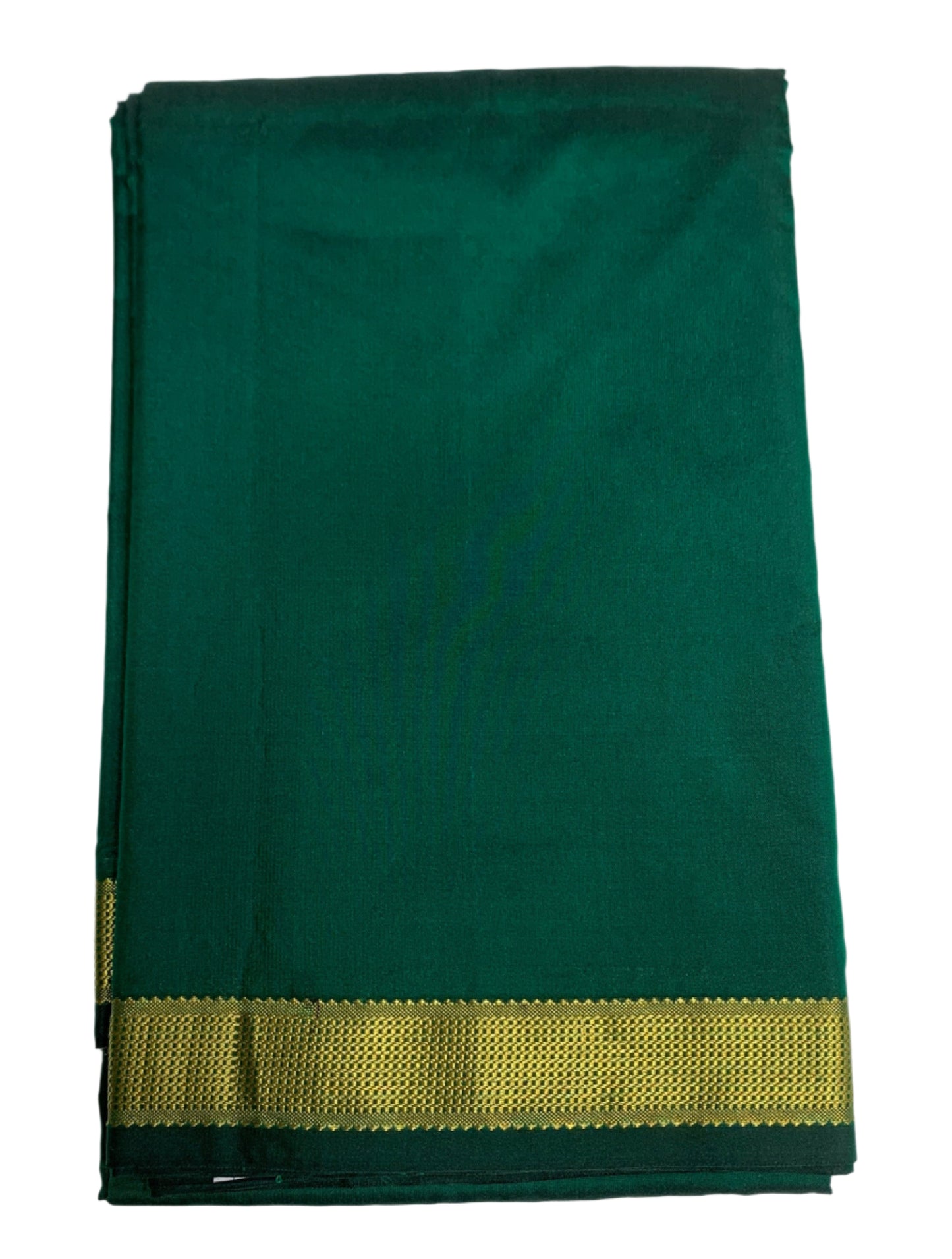 Arani Silk Saree Light Green Colour with Golden Border