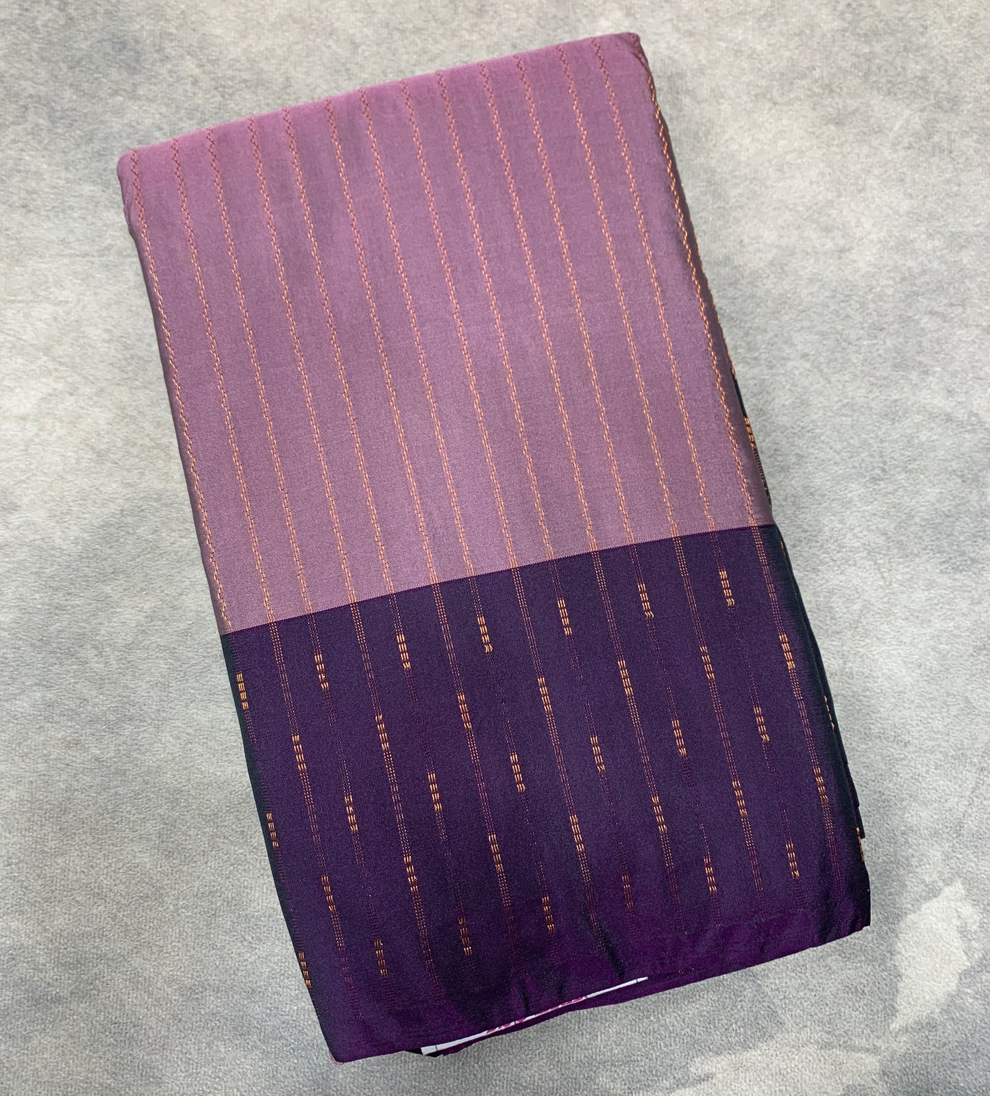 Arani Silk Saree Lavender Colour with Purple Border