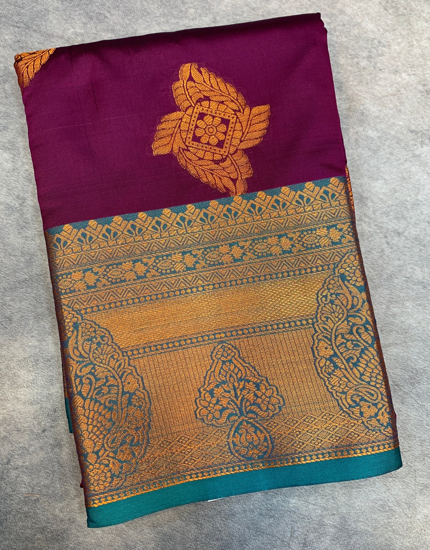 Soft Silk Casual Saree Beetroot Pink Colour with Rama Green and Golden Colour Border