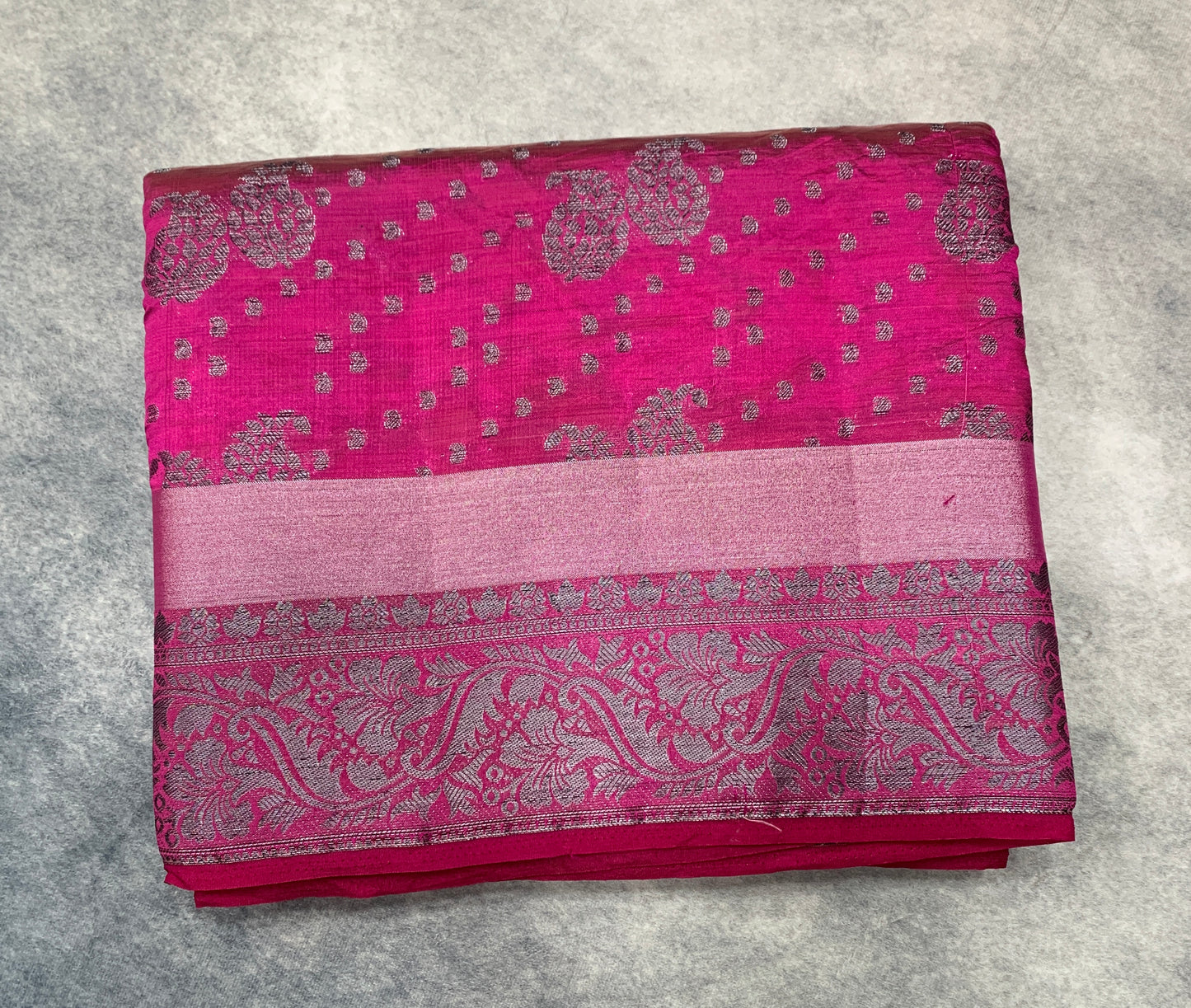 Tussar Saree Colour Pink Colour With Block Zari Work Border