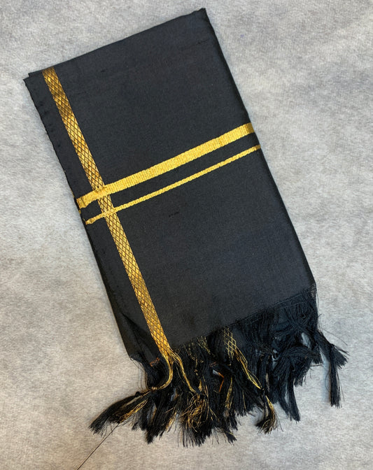 2 Mulam Silk Pooja Towel Block Colour