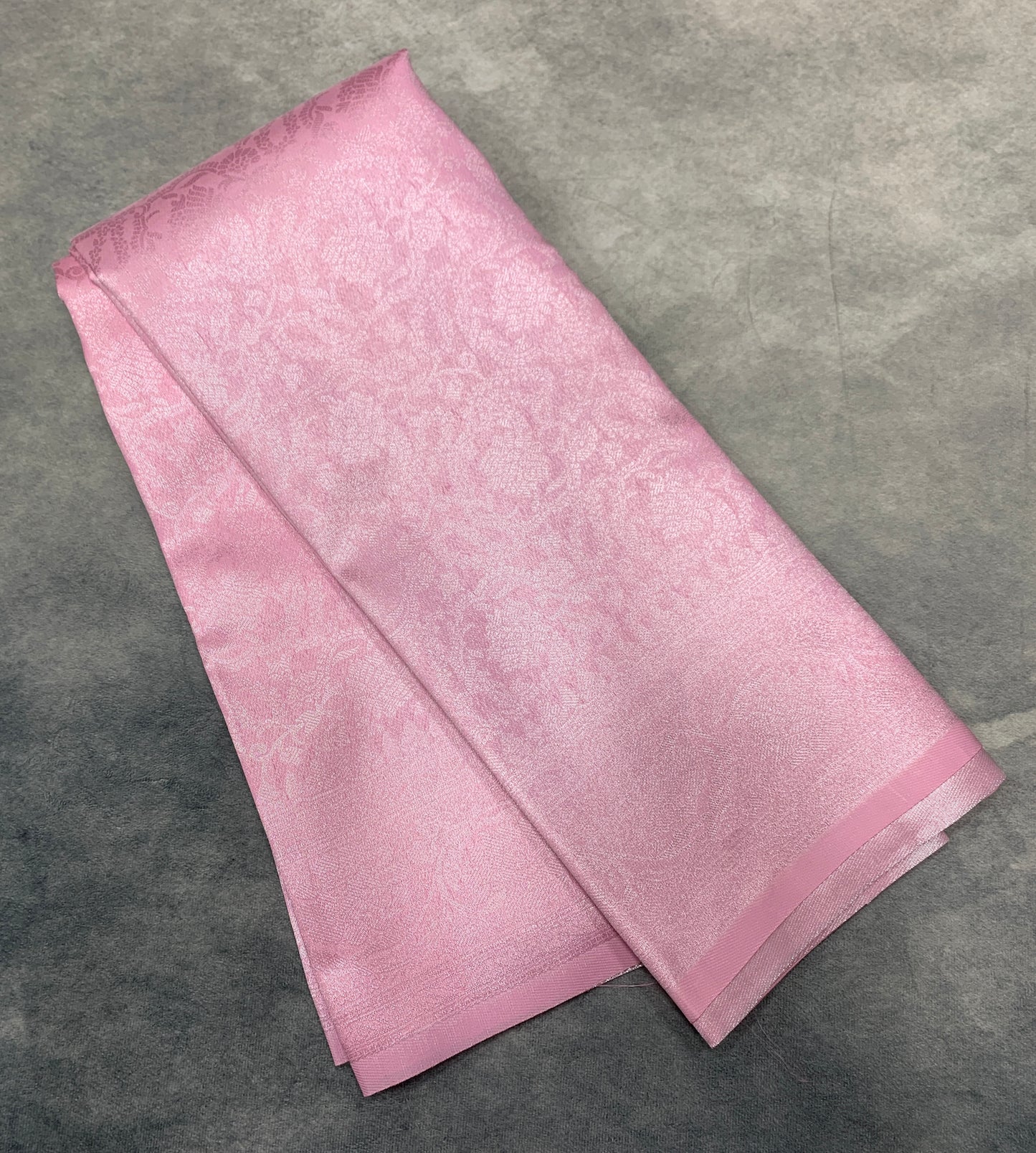 Art Silk Saree Baby Pink Colour with Self Colour Border