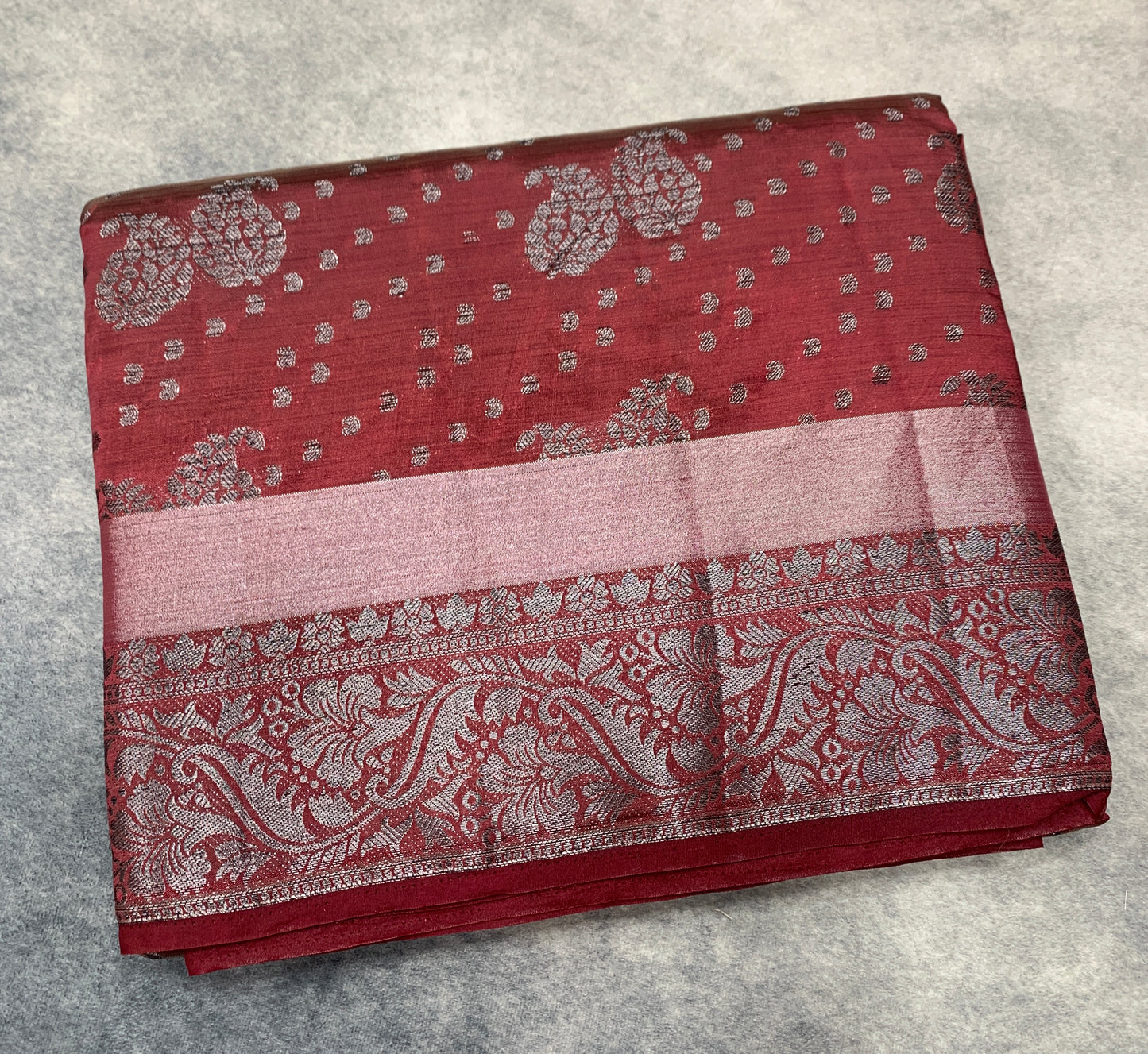 Tussar Saree Colour Brown Colour With Block Zari Work Border