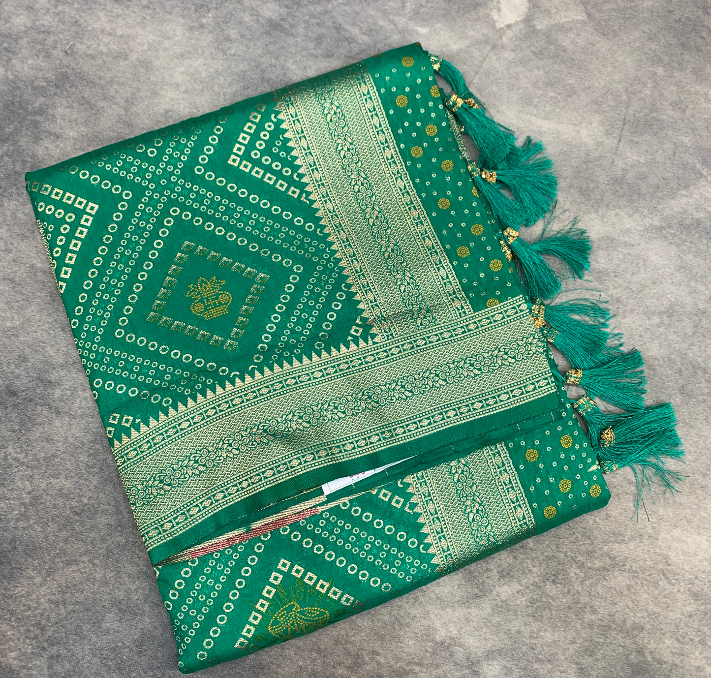 Banaras Soft Silk Saree Light Green Colour with Sliver Colour Floral Design Border
