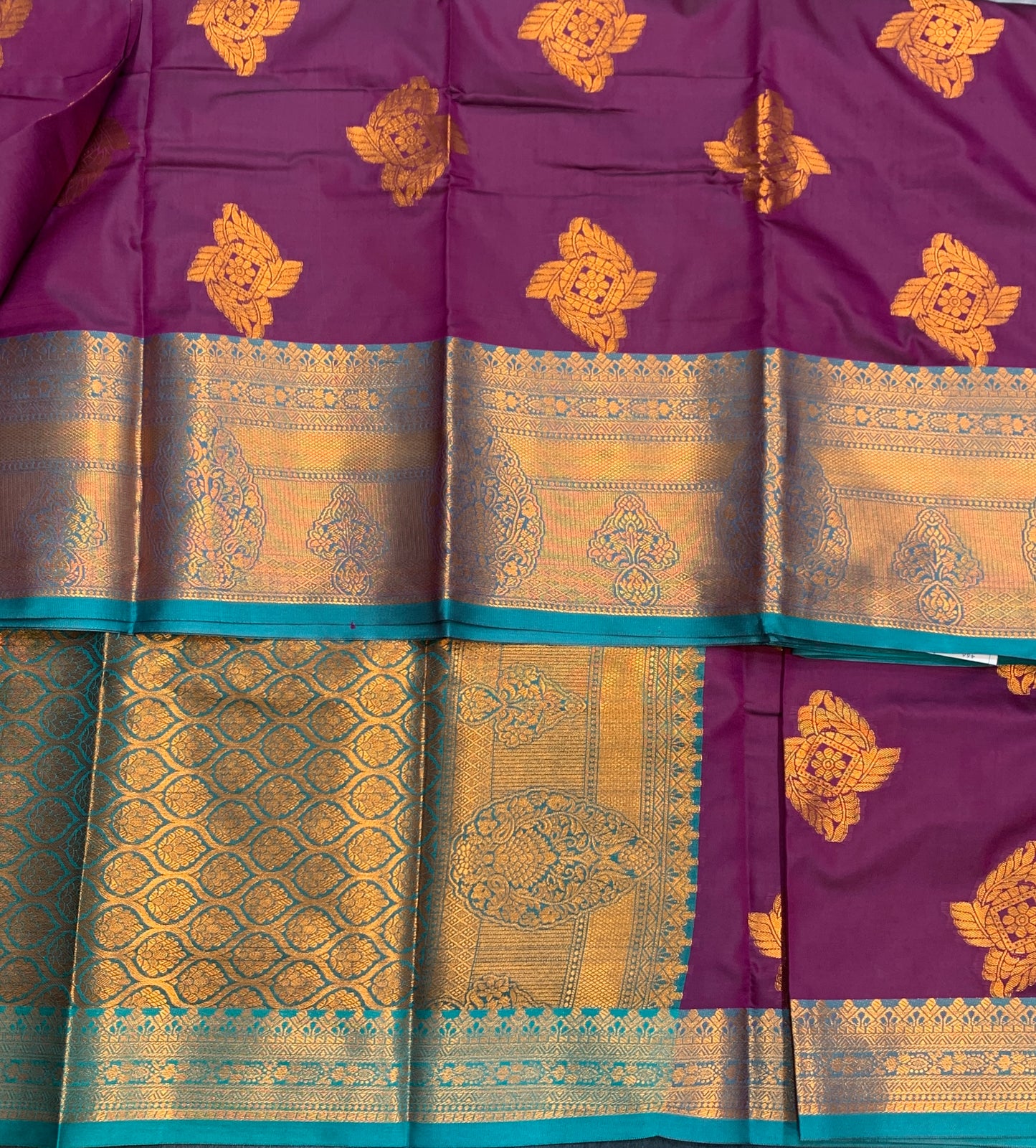 Soft Silk Casual Saree Beetroot Pink Colour with Rama Green and Golden Colour Border