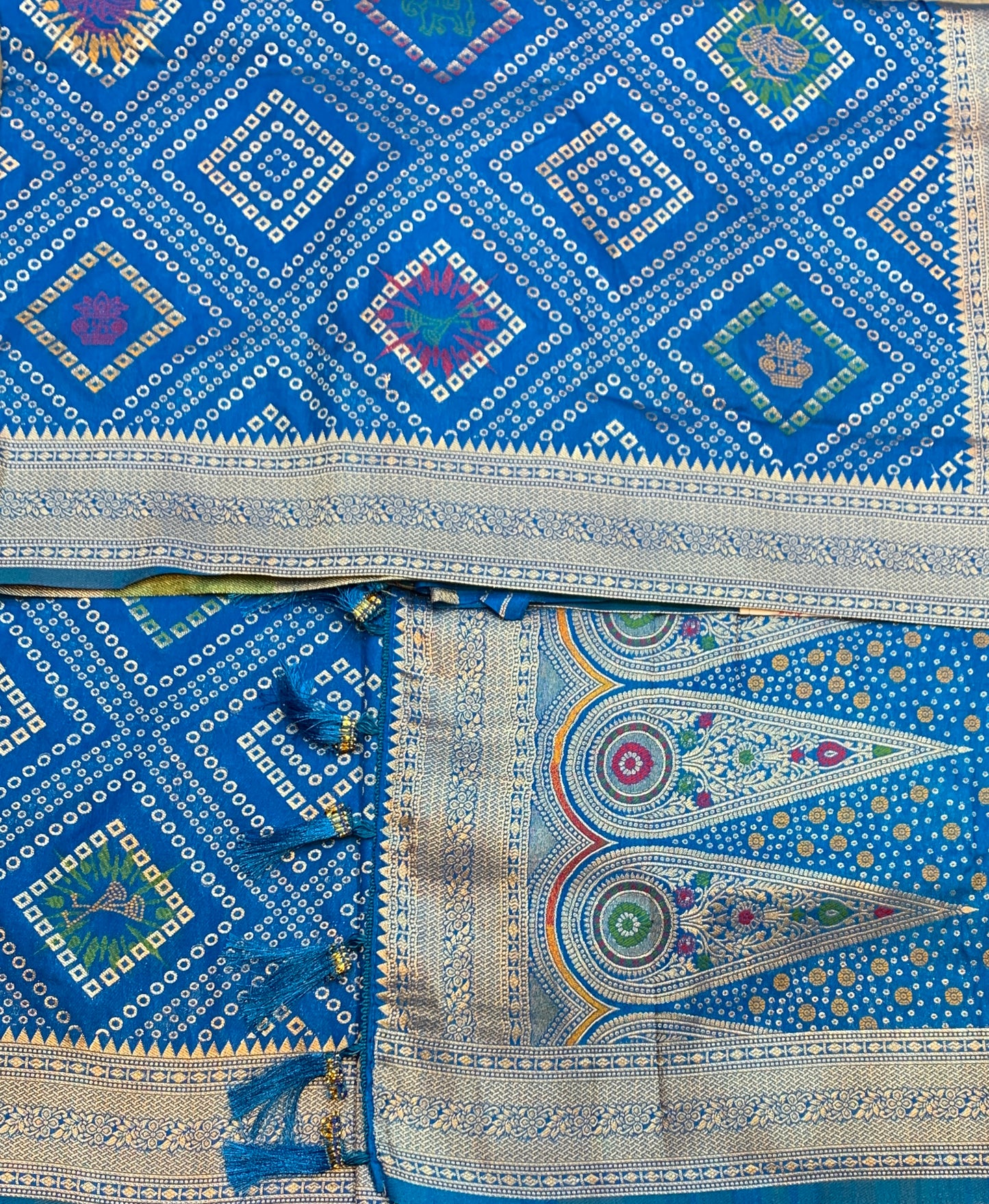 Banaras Soft Silk Saree Sky Blue Colour with Sliver Colour Floral Design Border