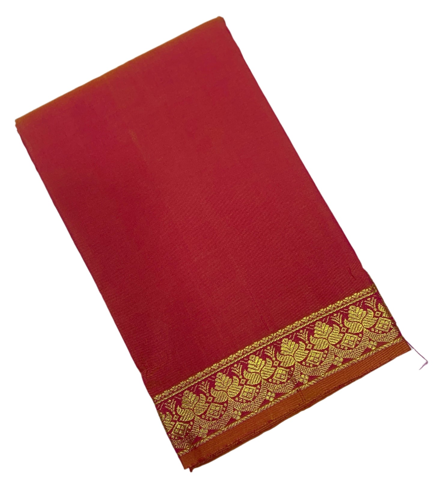 Goldish Pink Colour Half Saree Shawl