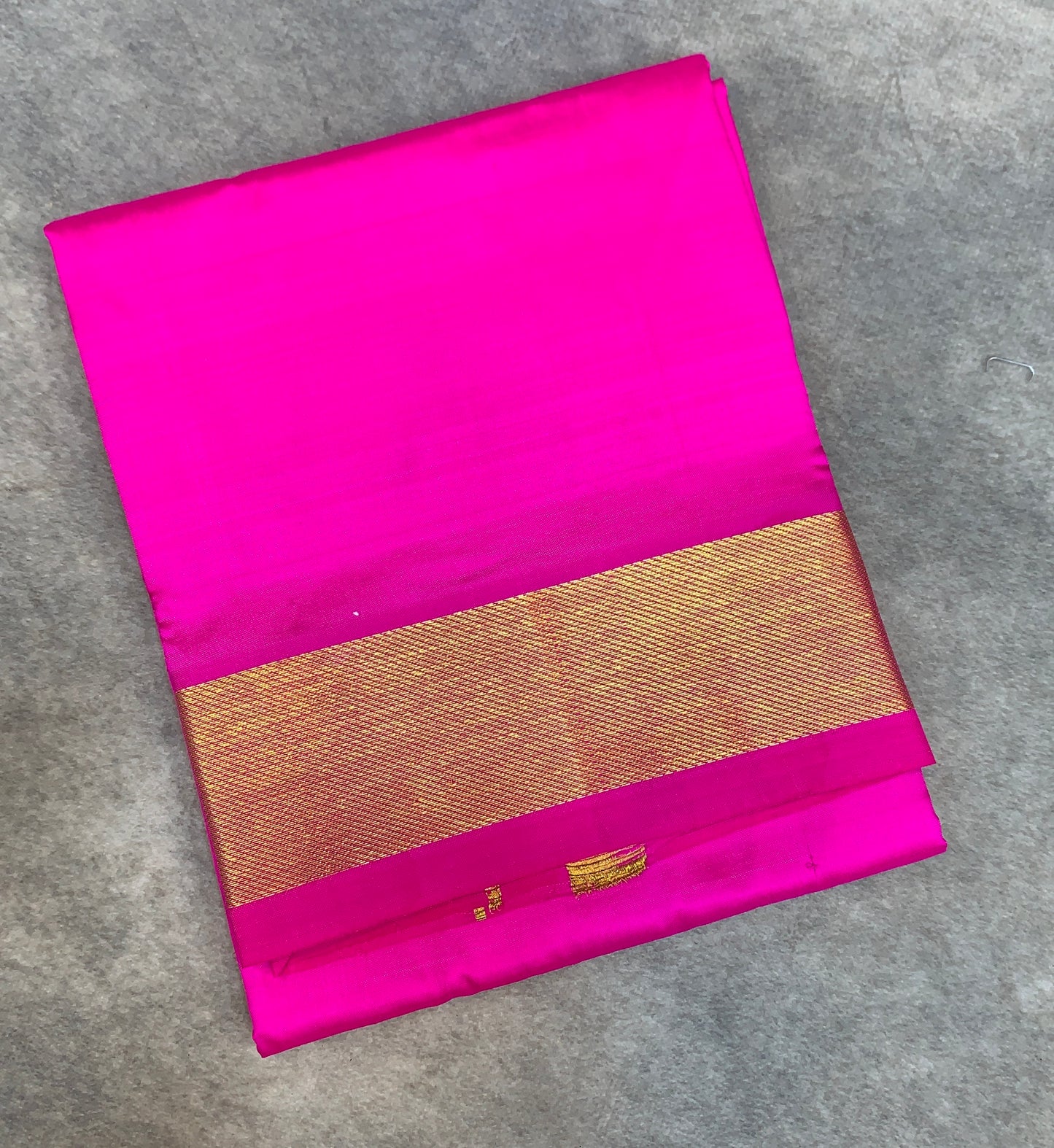 4 Mulam Silk Pooja Towel Pink Colour with Zari Border