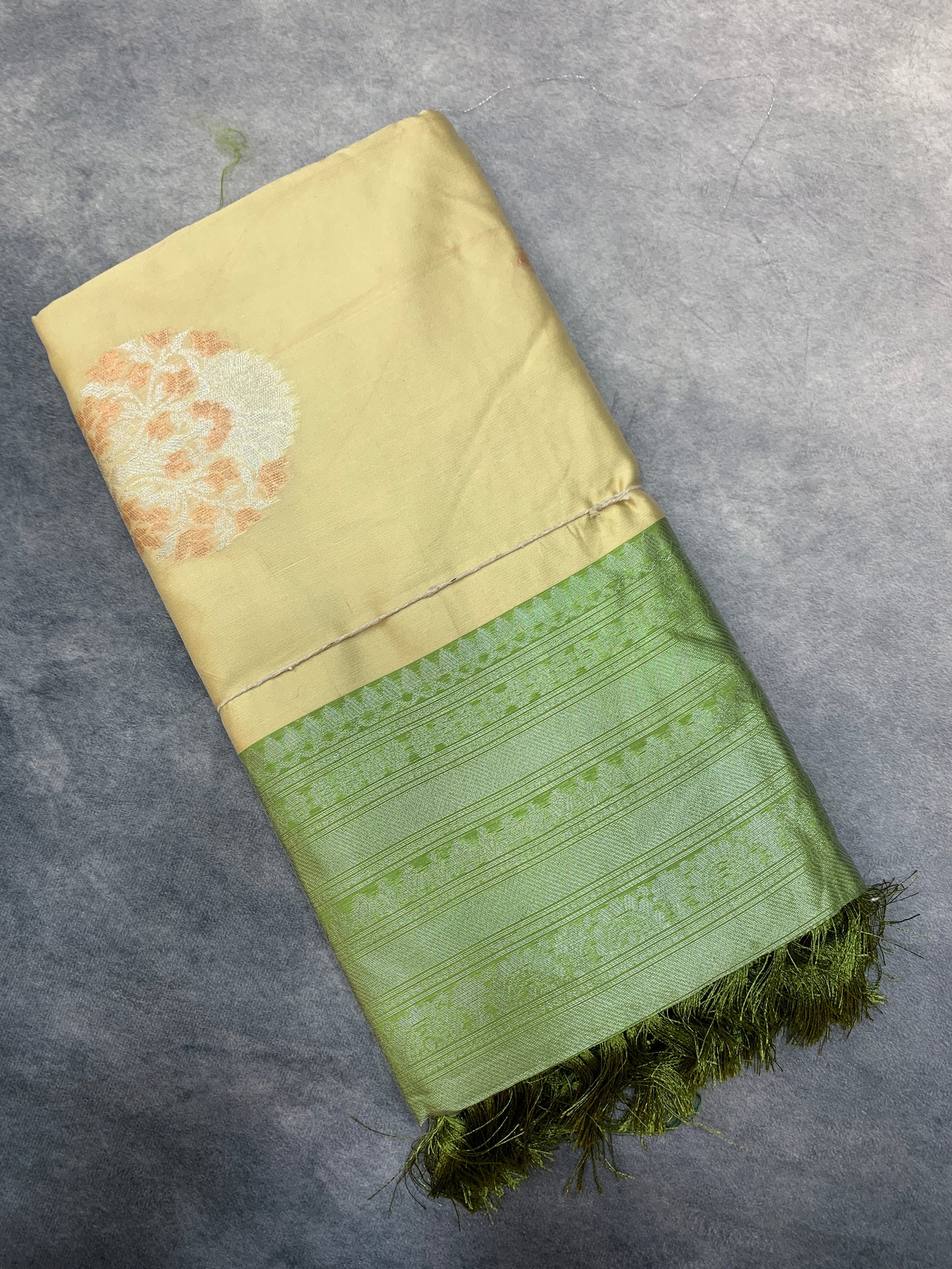 Paper Silk Saree Sandal Colour with Borderless