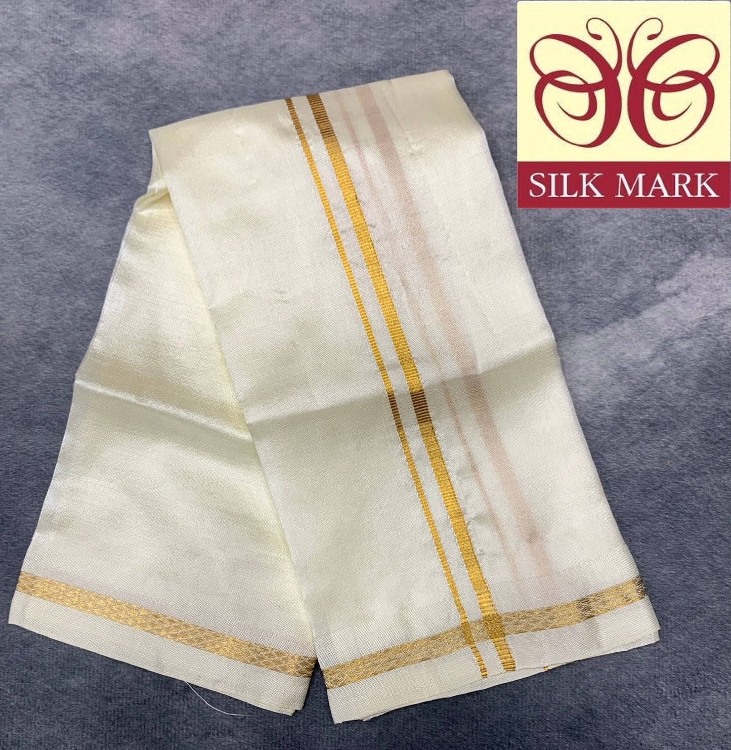 Silk Pooja Towel Cream Colour