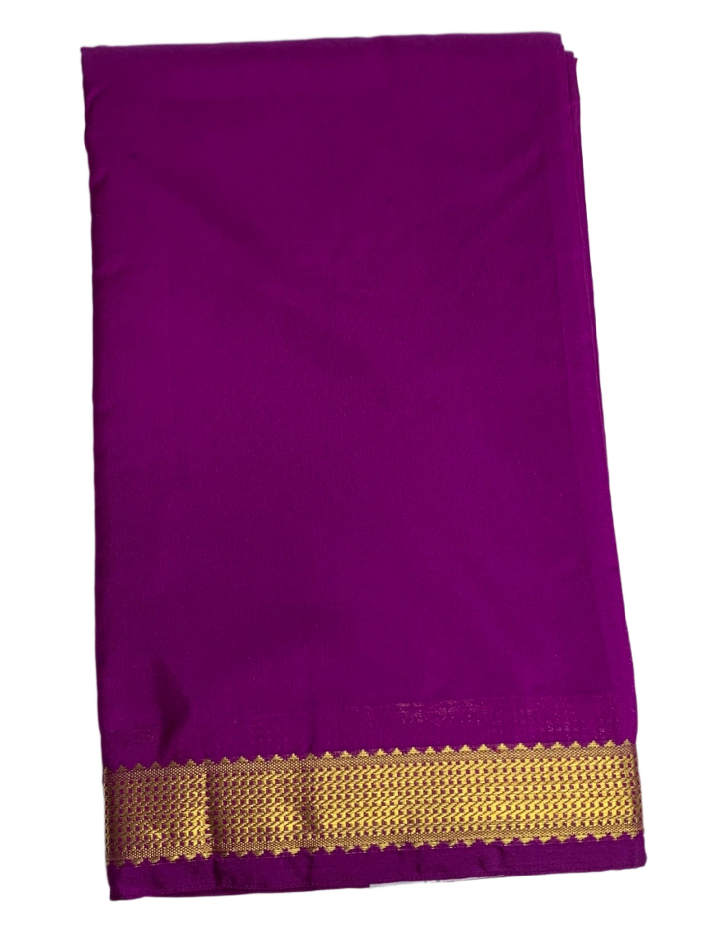 Arani Silk Saree Vadamalli Colour with Golden Border