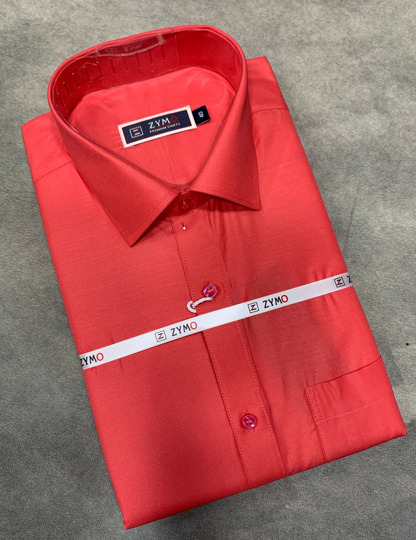 Full Sleeve Peach Colour Shirt