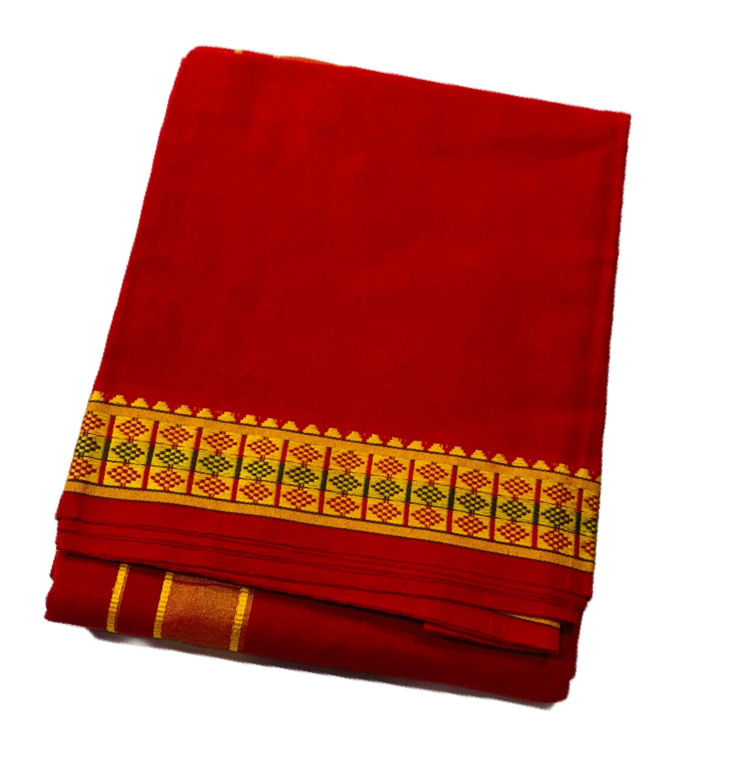 Maroon yellow with green and maroon Diamond border