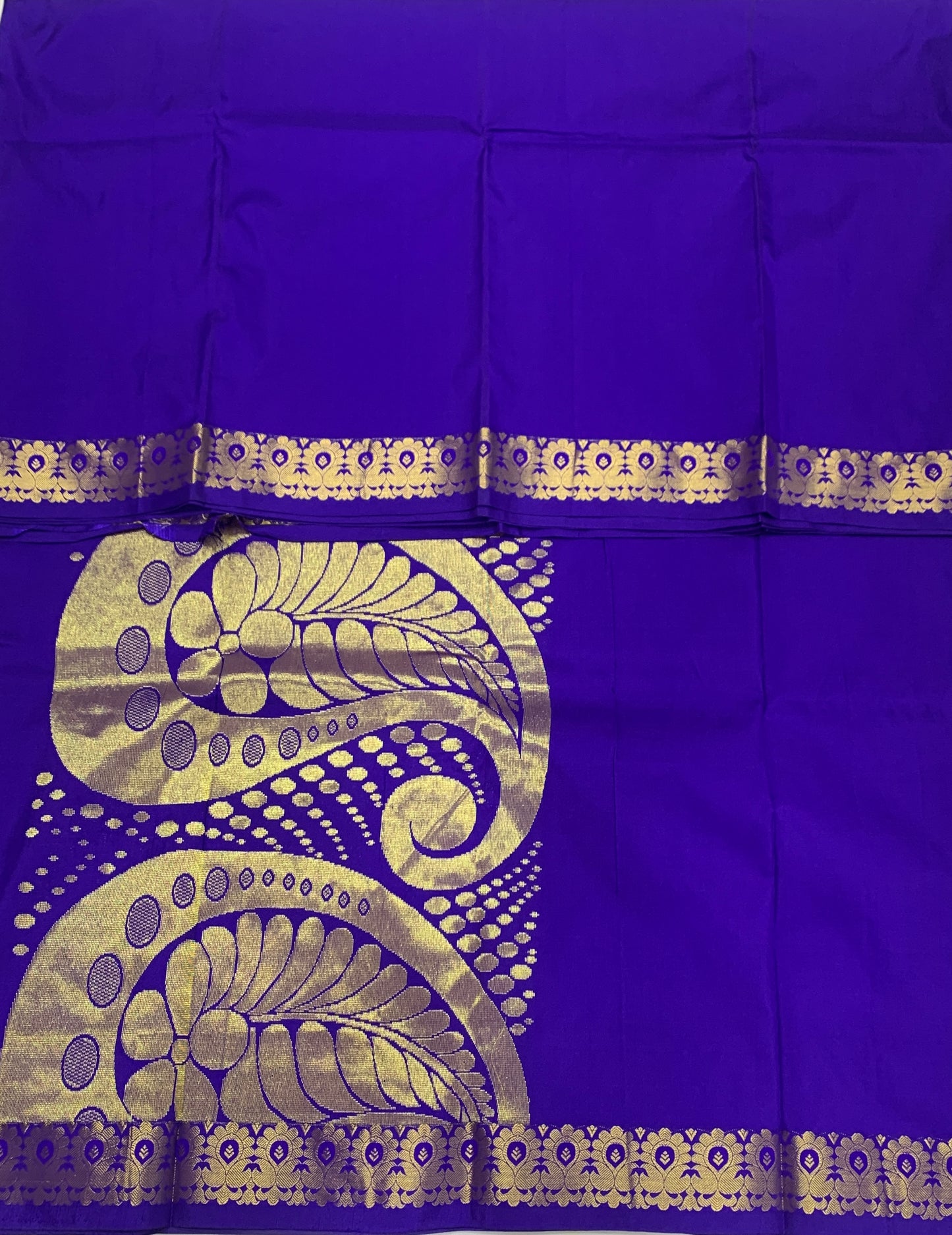 Blue Colour Half Saree Shawl