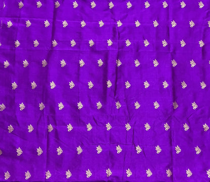 Violet Colour Pure Silk Blouse Fabric