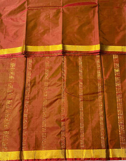 Arani Silk Saree Honey Brown colour