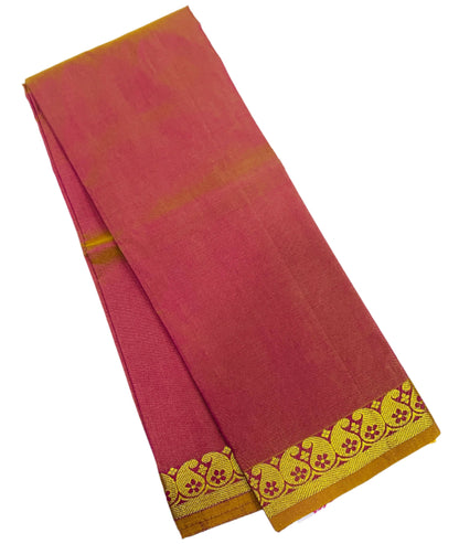 Pinkish Gold Colour Half Saree Shawl