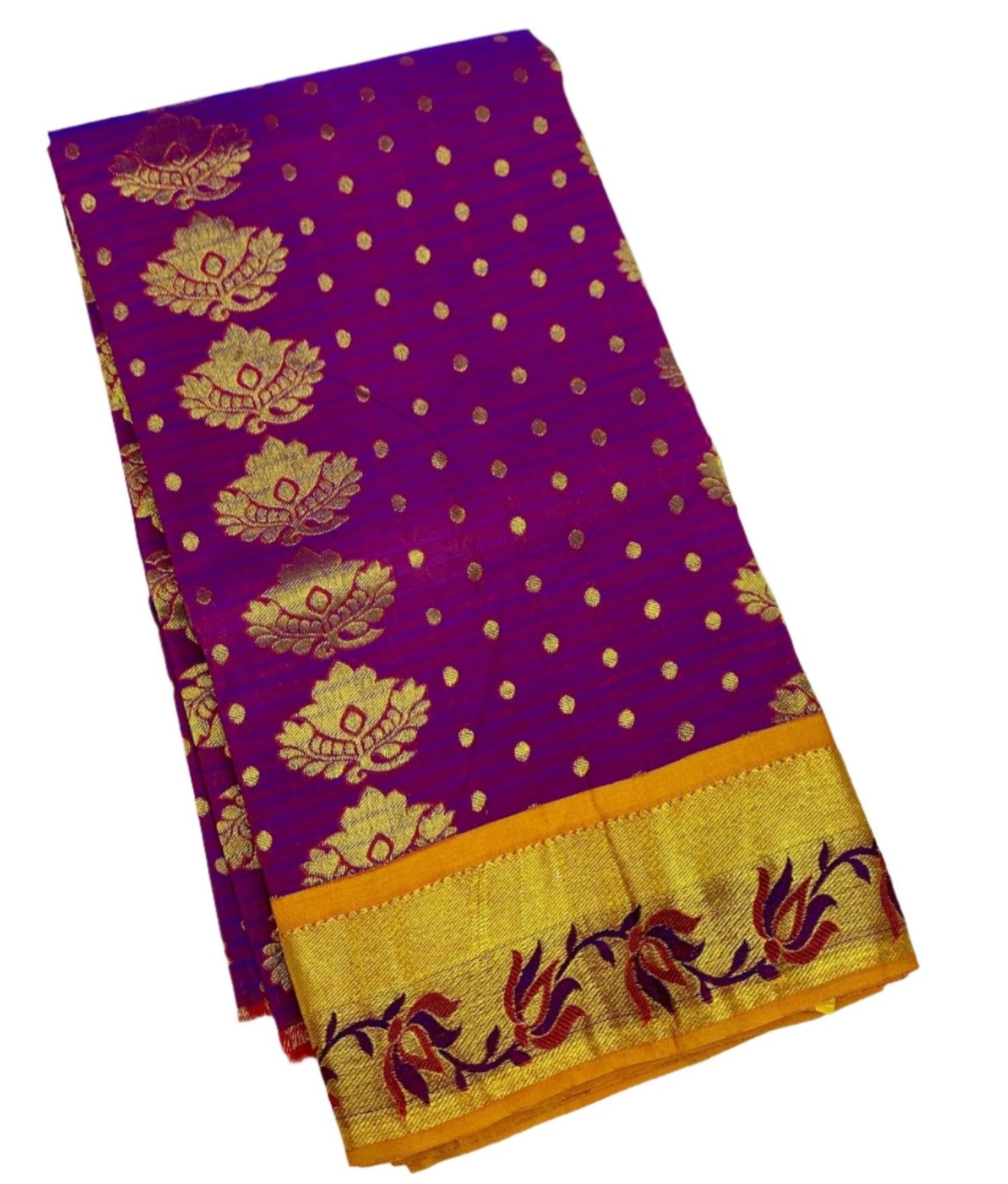 Magenta Shade Vegan Silk Kids Pattu Pavadai with contrast border for newborn to 2 Years