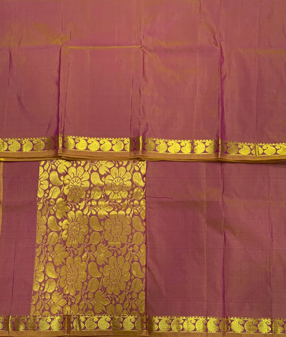 Pinkish Gold Colour Half Saree Shawl