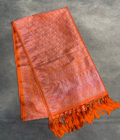 Orange Colour Facilitation Shawl Ponnadai