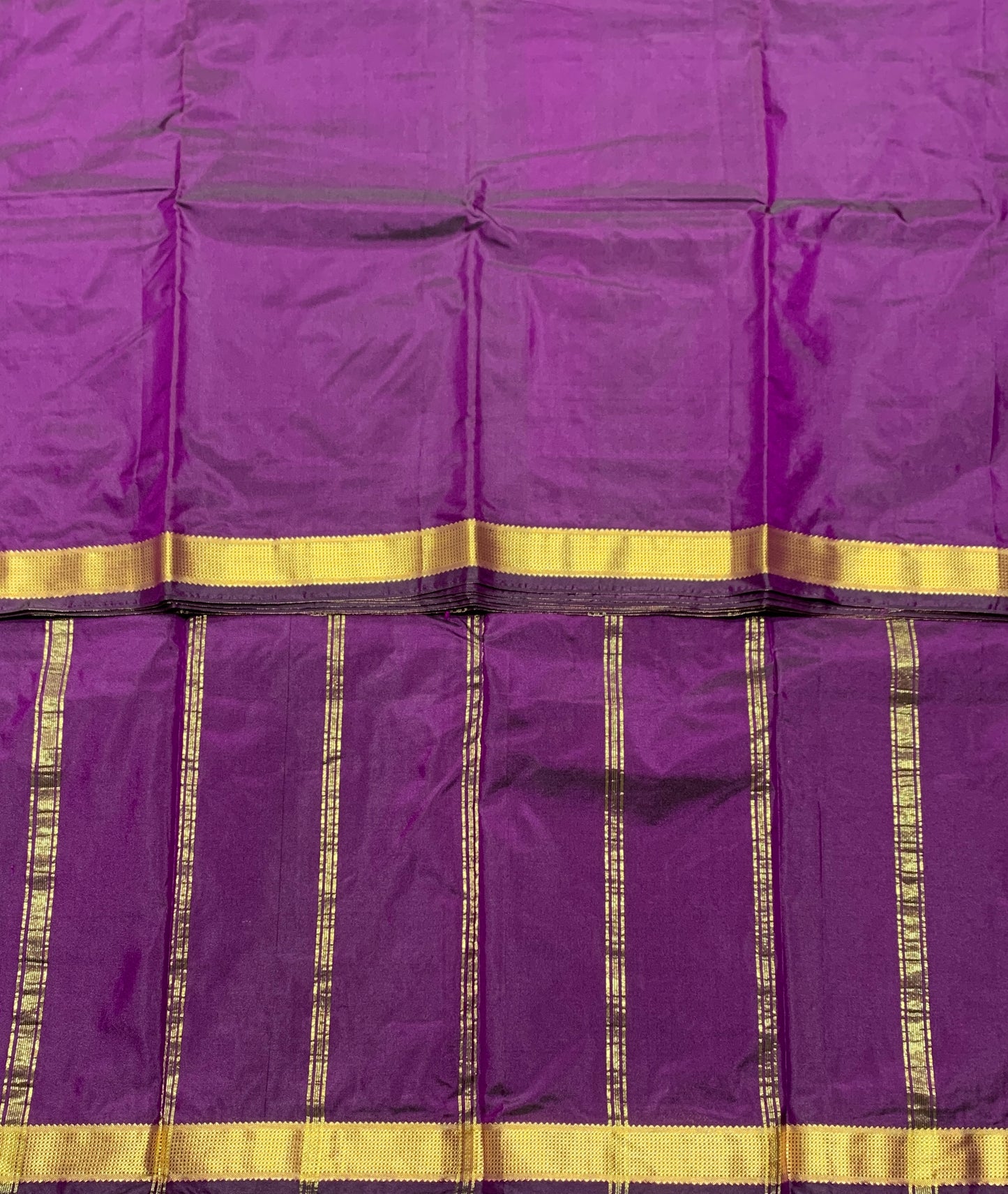 Arani Silk Saree Mulberry Colour with Golden Border