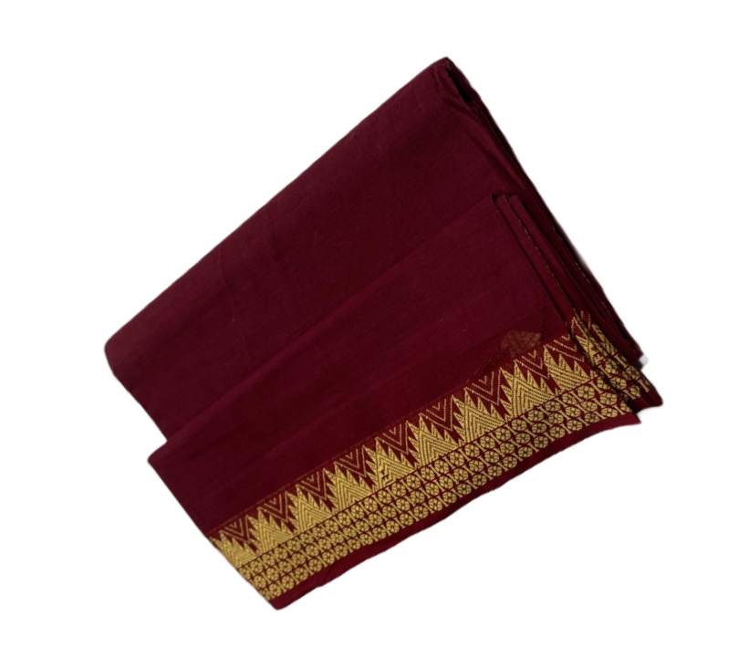 Chettinad Cotton Saree Maroon