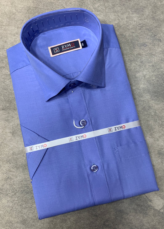 Half Sleeve Blue Colour Shirt
