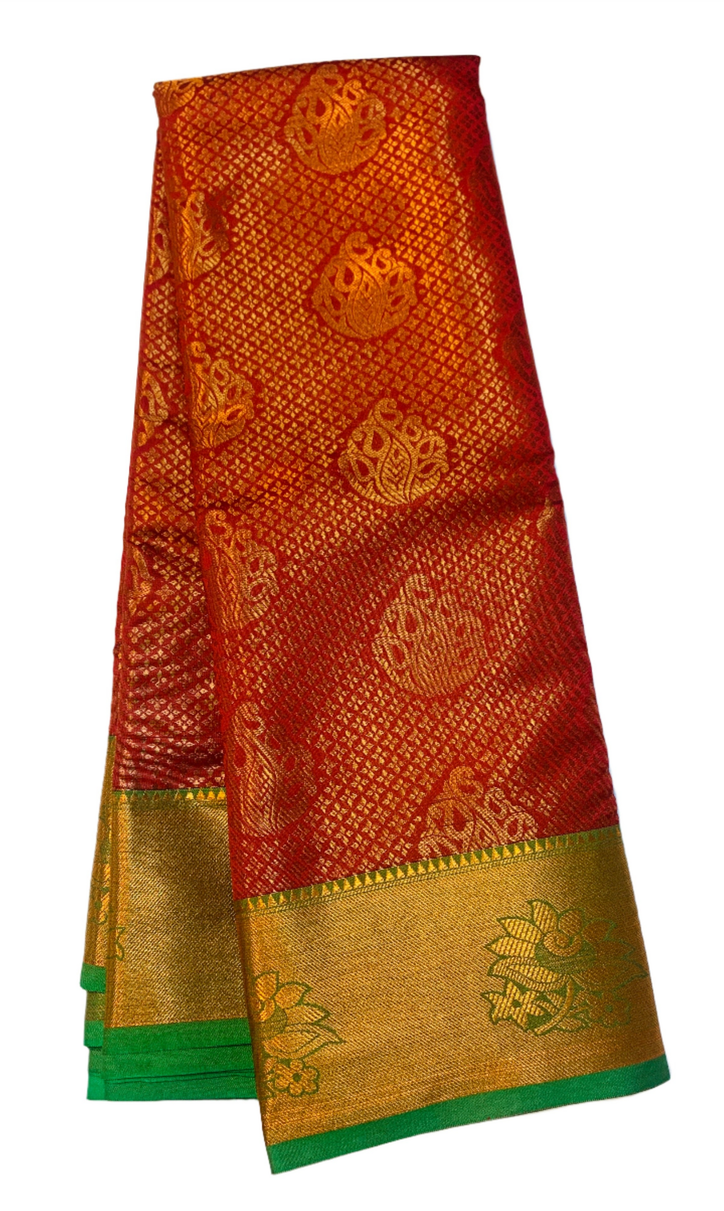 Vegan Silk Saree Maroon Colour with Zari Border