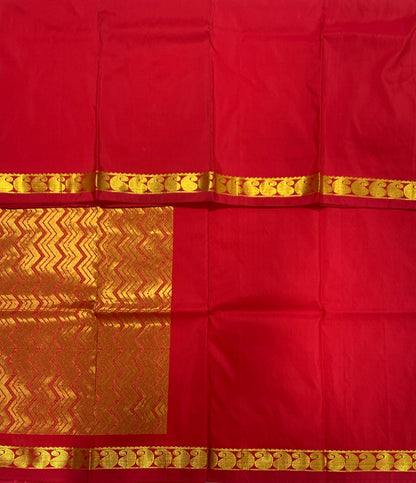 Red Colour Half Saree Shawl