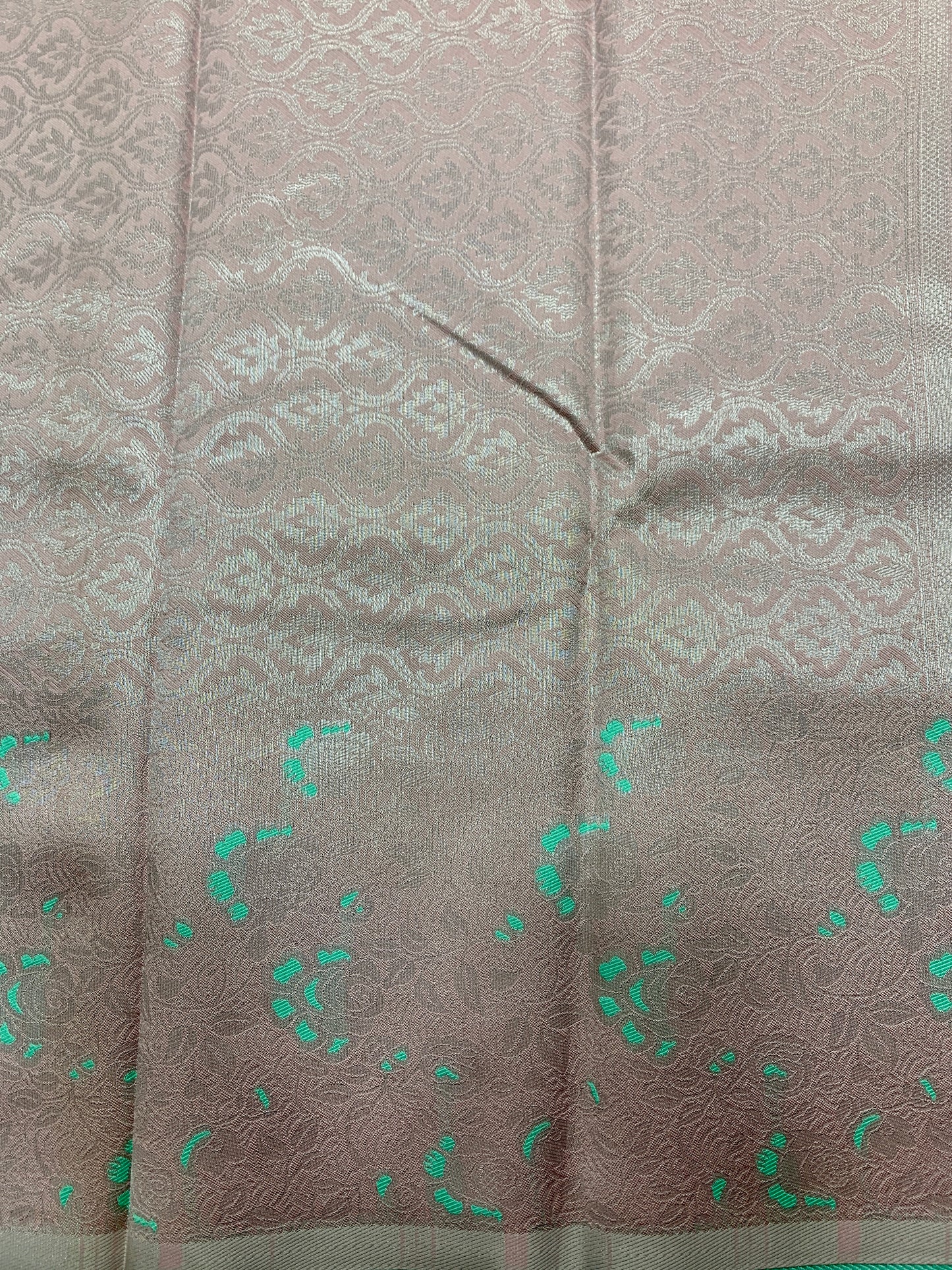 Art Silk Saree Sapphire Colour with Baby Pink Colour Border