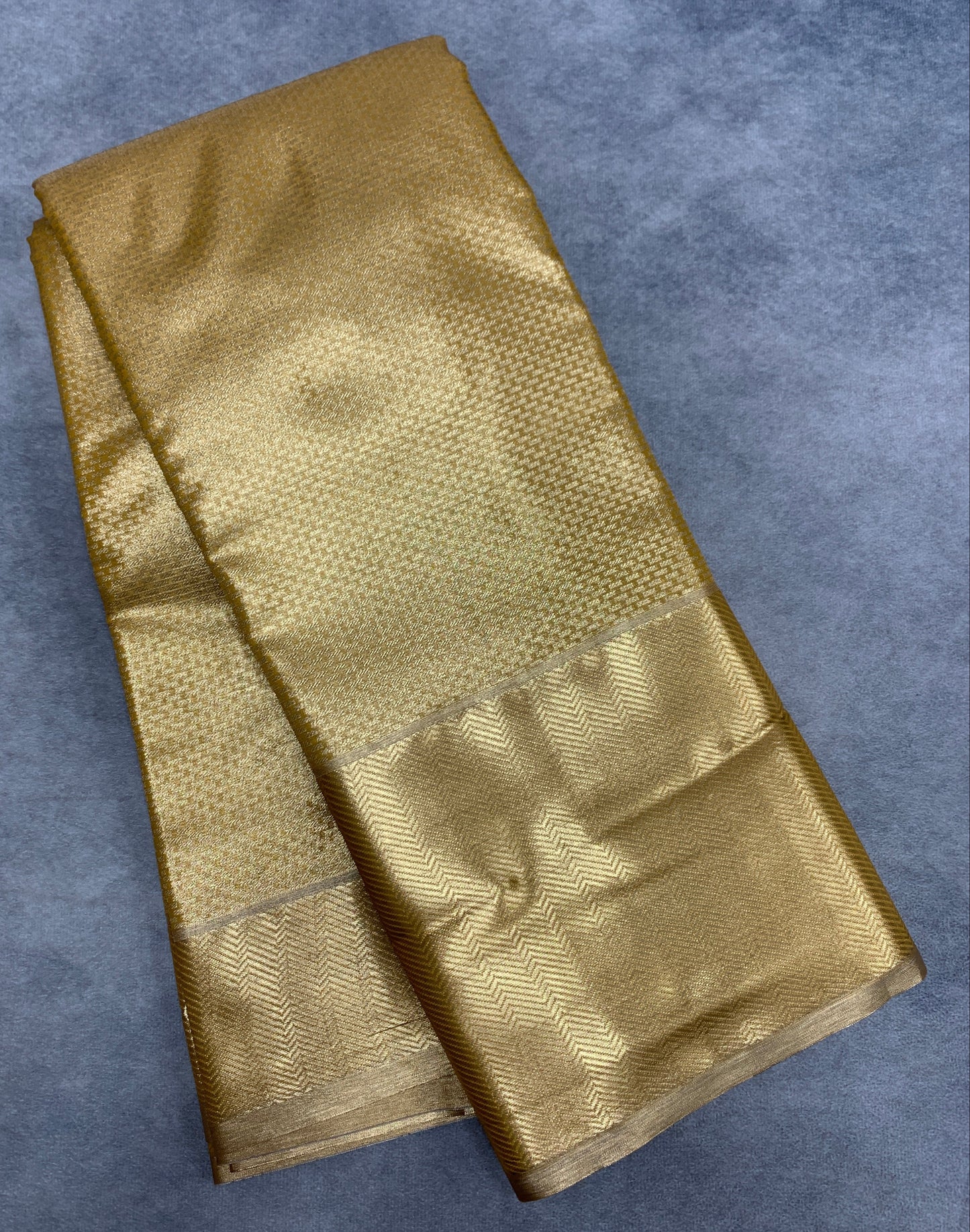 Fancy Tissue Saree Copper Colour with Self Colour Border