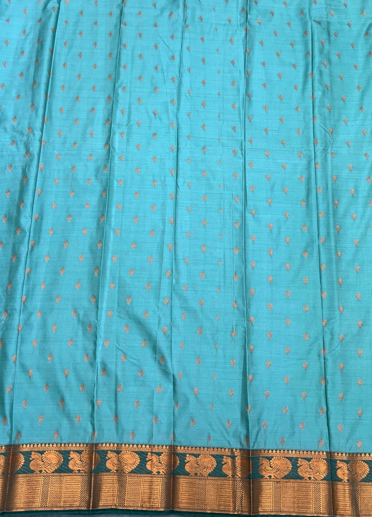 Soft Silk Casual Saree Sea Green Colour with Green Colour Border