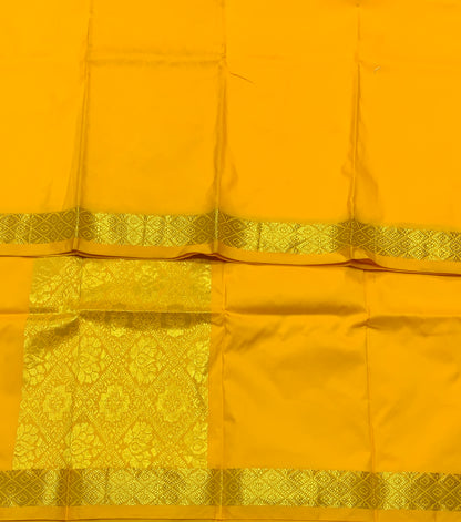 Yellow Colour Half Saree Shawl