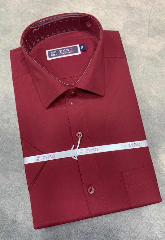 Half Sleeve Maroon Colour Shirt