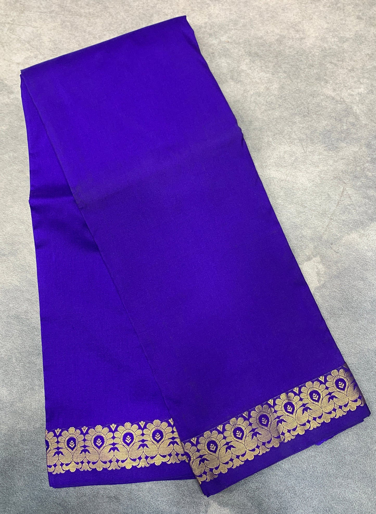 Blue Colour Half Saree Shawl