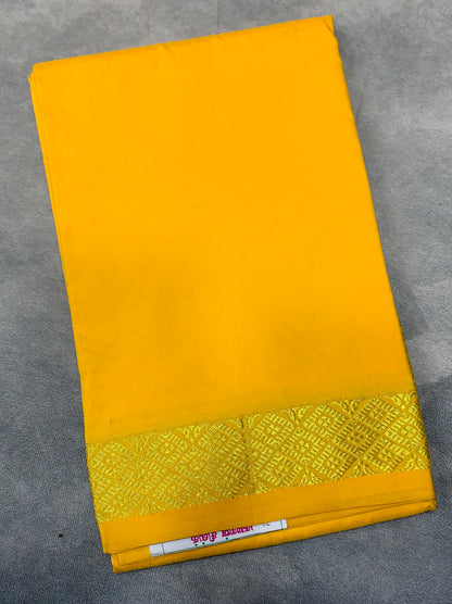 Yellow Colour Half Saree Shawl