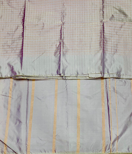 Arani Silk Saree Lavender Colour Self Border