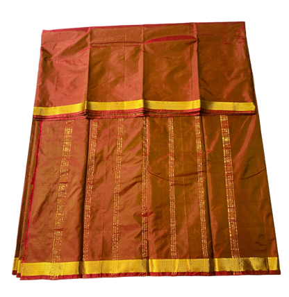 Arani Silk Saree Honey Brown colour