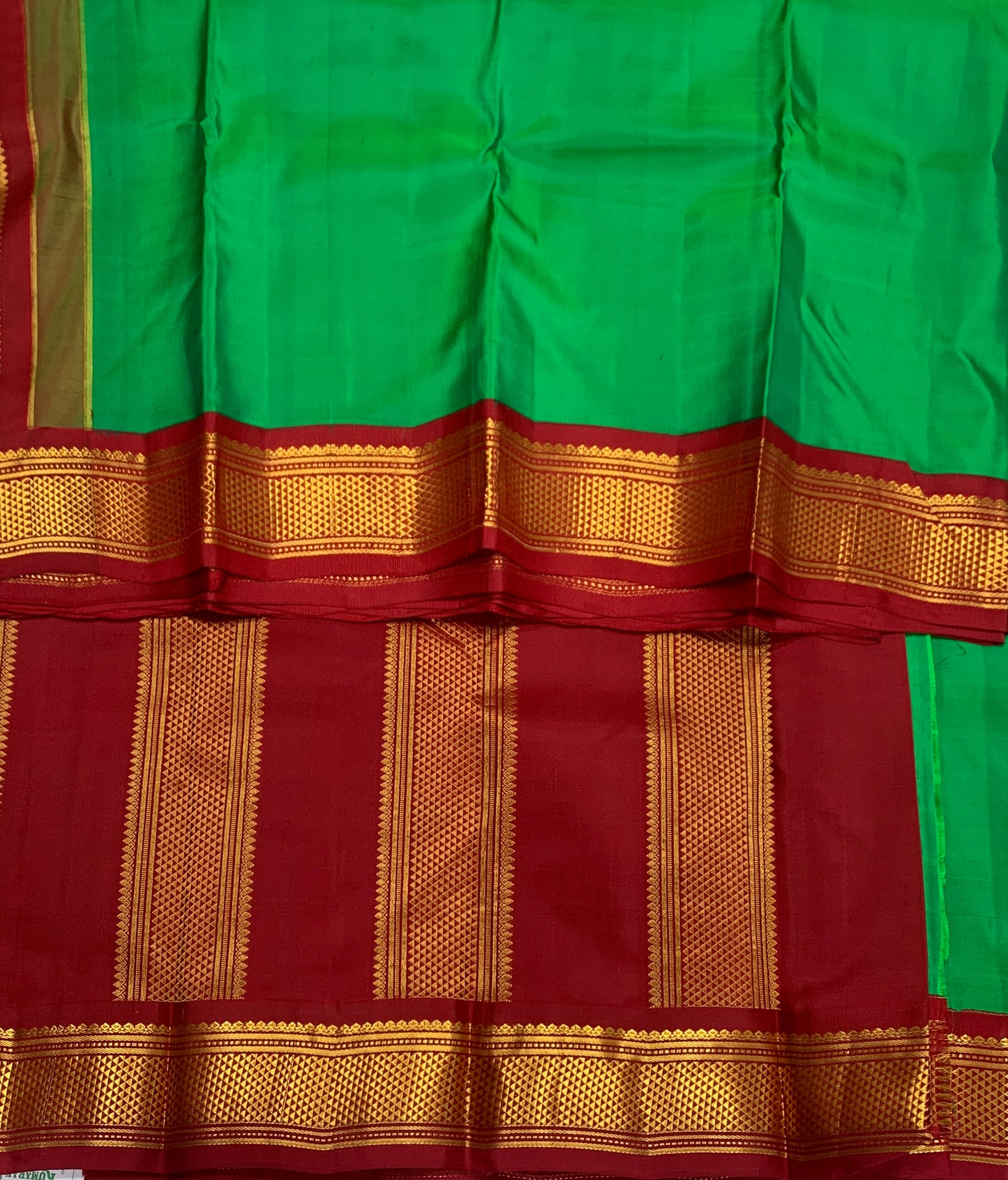 Pure Kanchipuram Silk Saree Light Green Colour