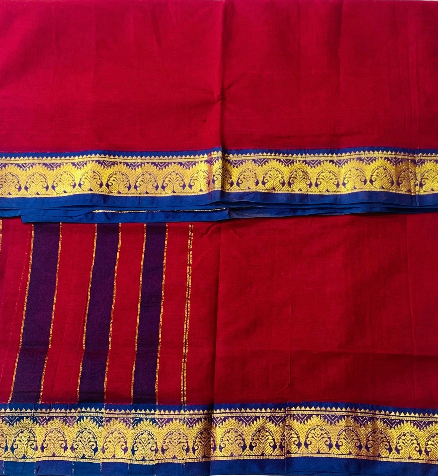 Chettinad Cotton Saree Maroon