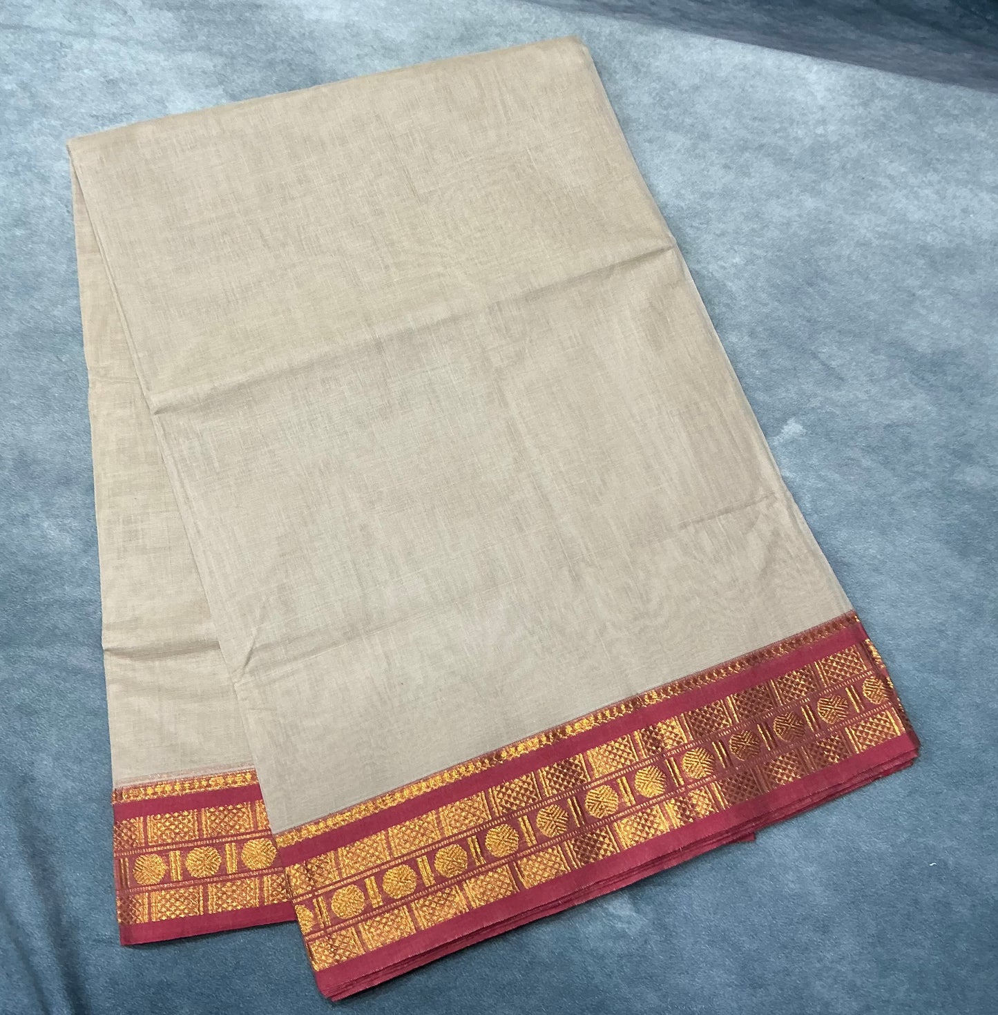 Chettinad Cotton Saree Tussar Colour with Onion Pink Colour with Zari Work Border